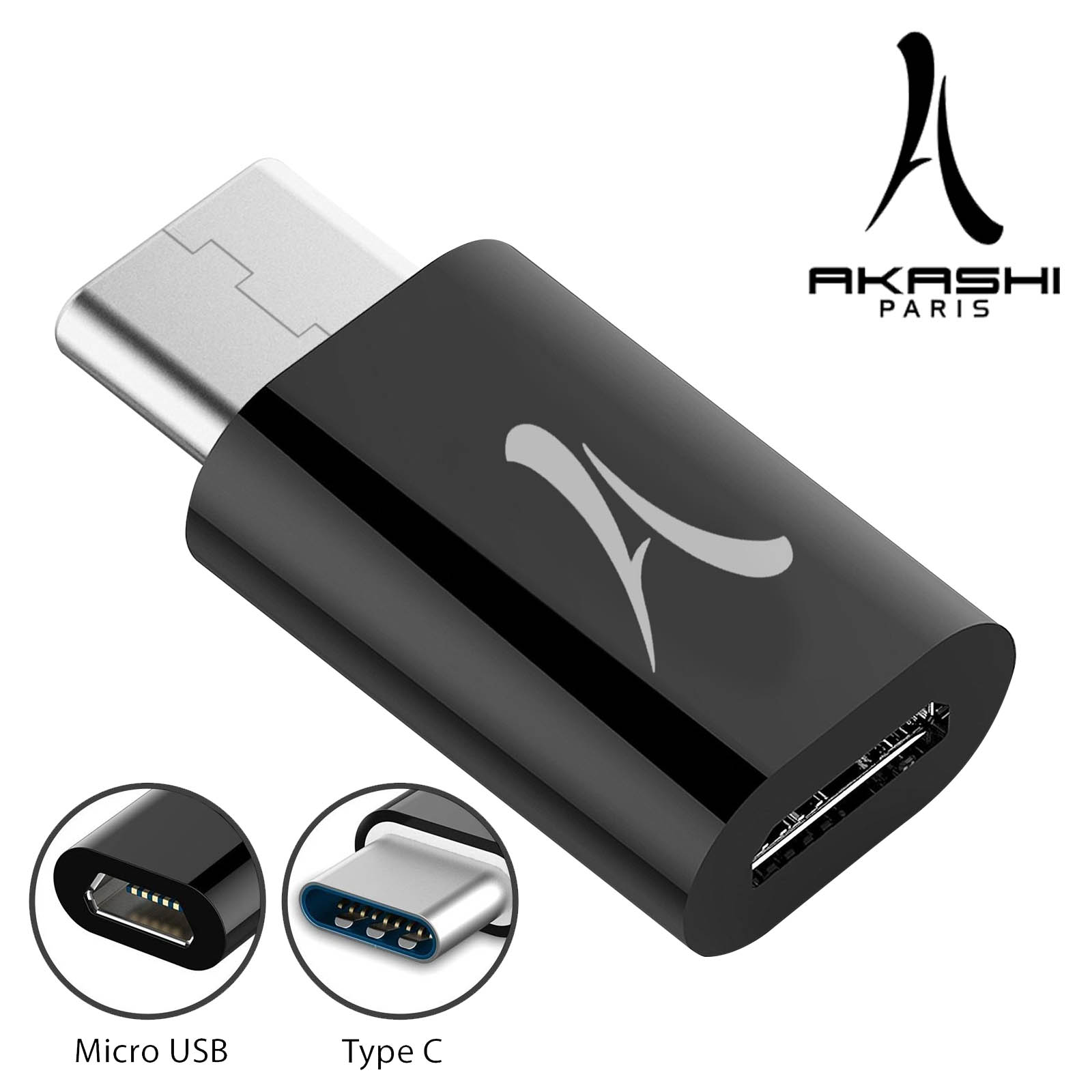 Adaptateur Charge Et Synchronisation Usb Type C Vers Micro Usb Femelle