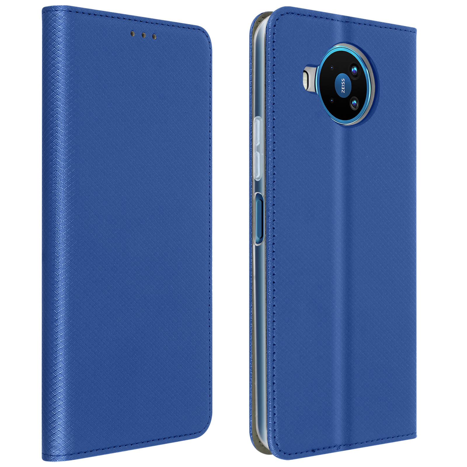 Etui Nokia 8 3 5G Clapet Magnétique Porte Carte Support Bleu Nuit