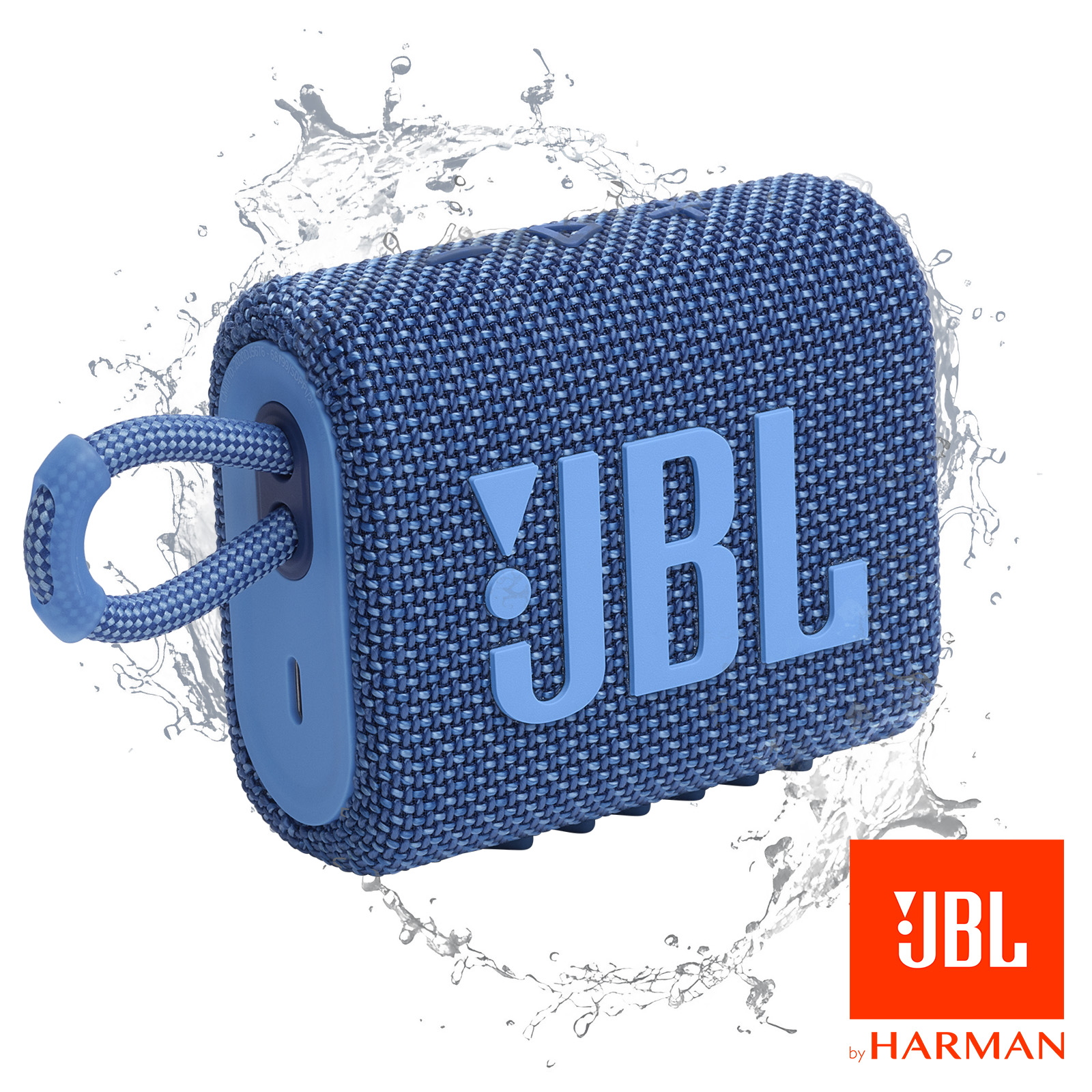 Enceinte Bluetooth Jbl Go Eco Bleu Waterproof Ip Enceinte