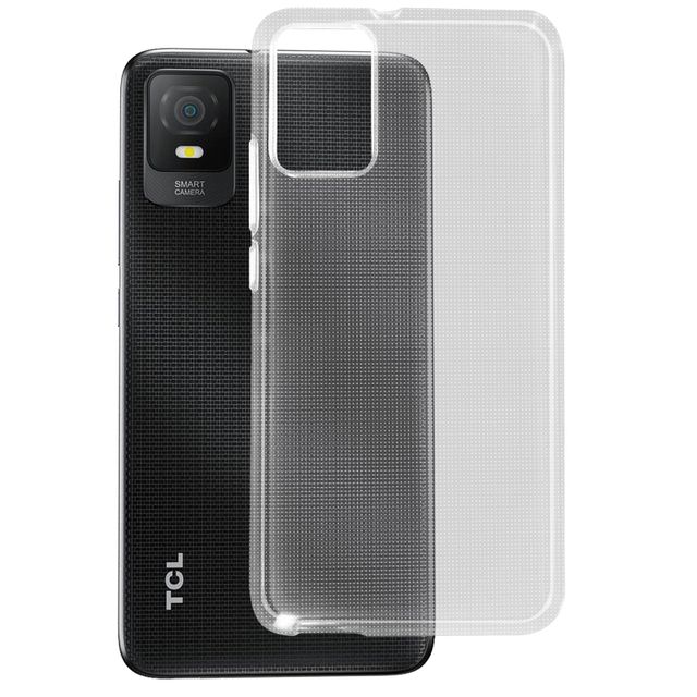 Coque TCL 403 Silicone Flexible et Ultra fine Transparent Français