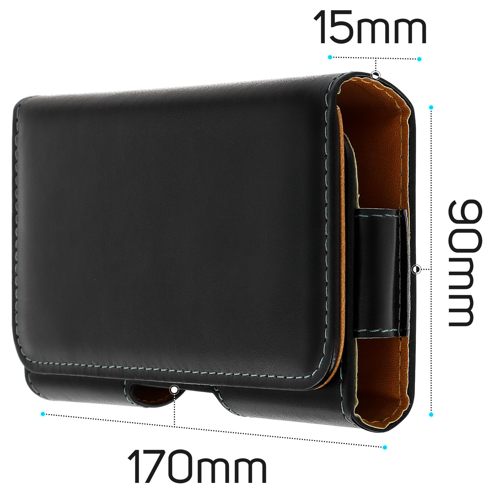 Etui Pochette attache clip ceinture rotatif 360 Taille 3XL Francais