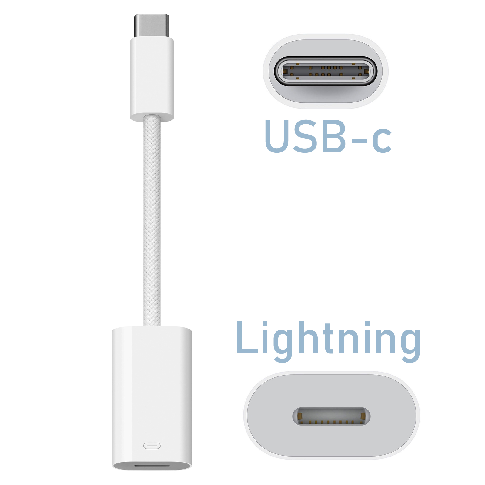 Adaptador Lightning vers USB-C, Original Apple - Blanco - Spain