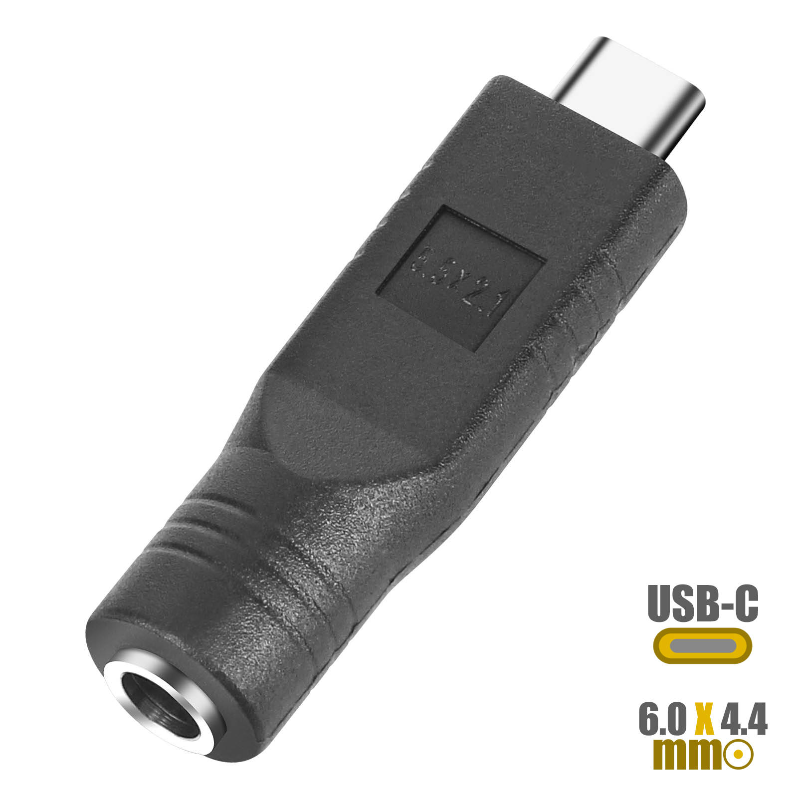 Adaptateur de Charge DC 5.5 x 2.1mm vers USB-C - Noir - Français