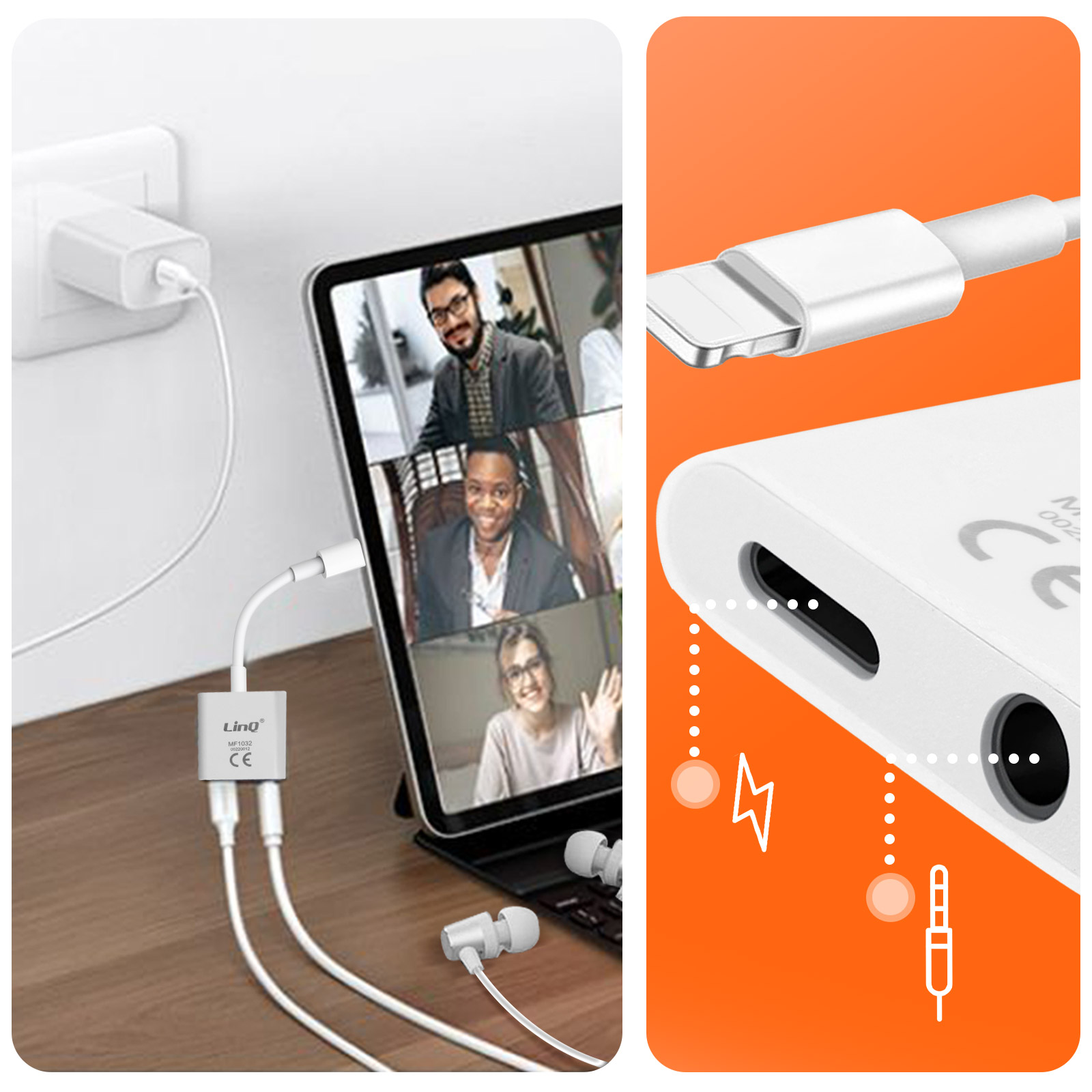 Adaptateur Audio et Charge iPhone vers Jack 3.5mm Lightning