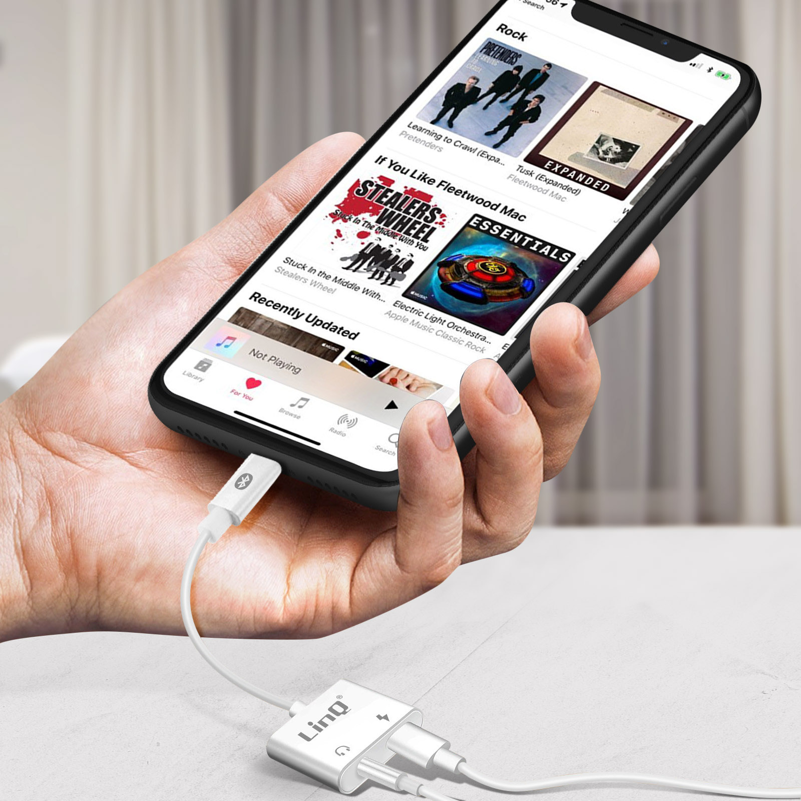 Adaptateur prise iPhone vers Audio Jack + Charge Lightning - Linq - Français