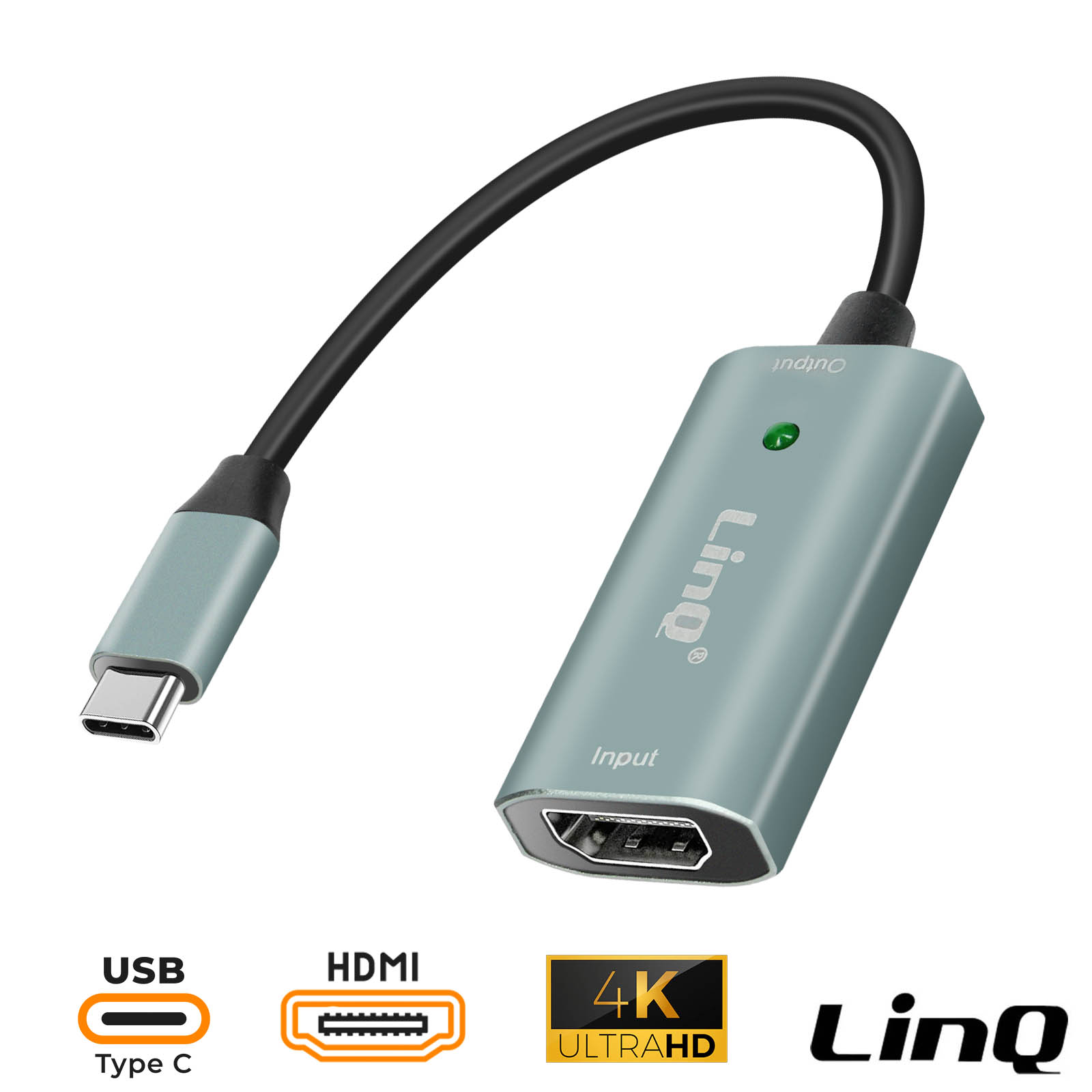 Carte de Capture Vidéo / Audio HDMI vers USB 2.0 Full HD / 4K UHD, LinQ -  Noir pour Streaming, Diffusion en direct - Français