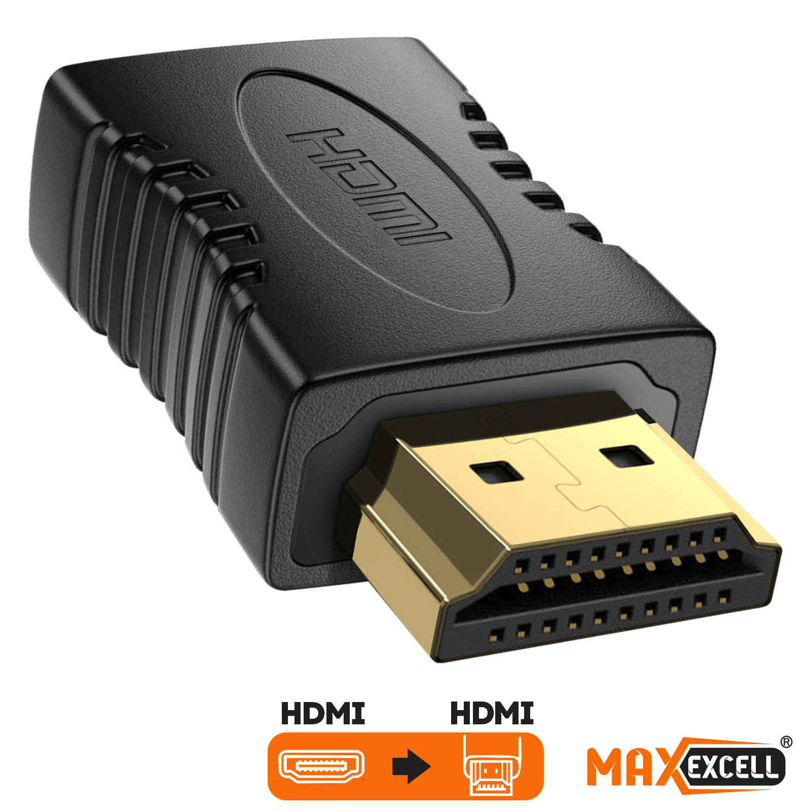 Adaptateur HDMI 4K Mâle vers Femelle, Mini Rallonge Ergonomique - MaxExcell  - Français