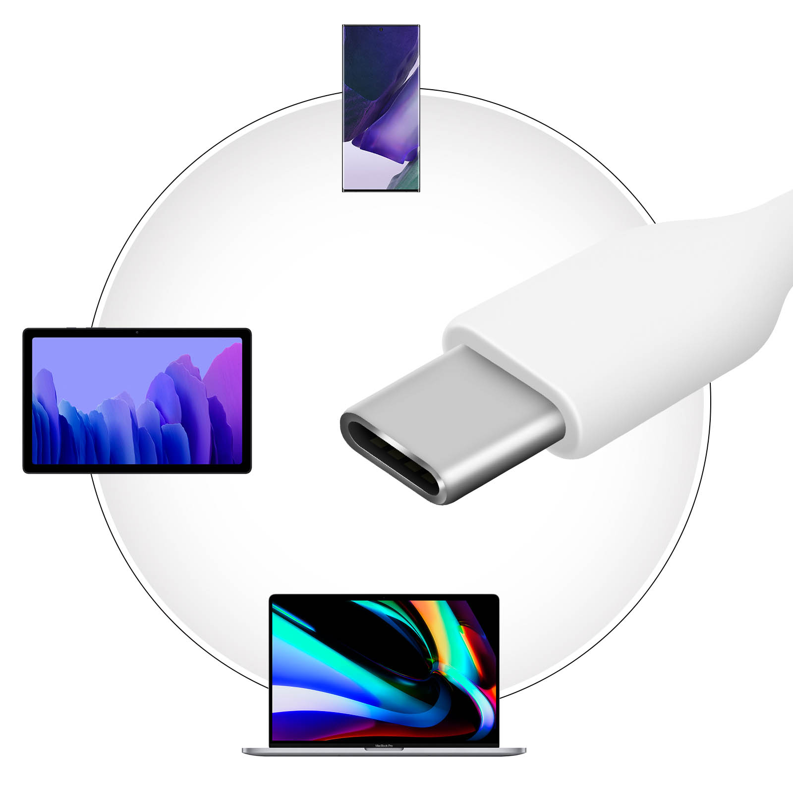 Adaptateur USB type C vers jack 3.5mm Samsung - Blanc - Français