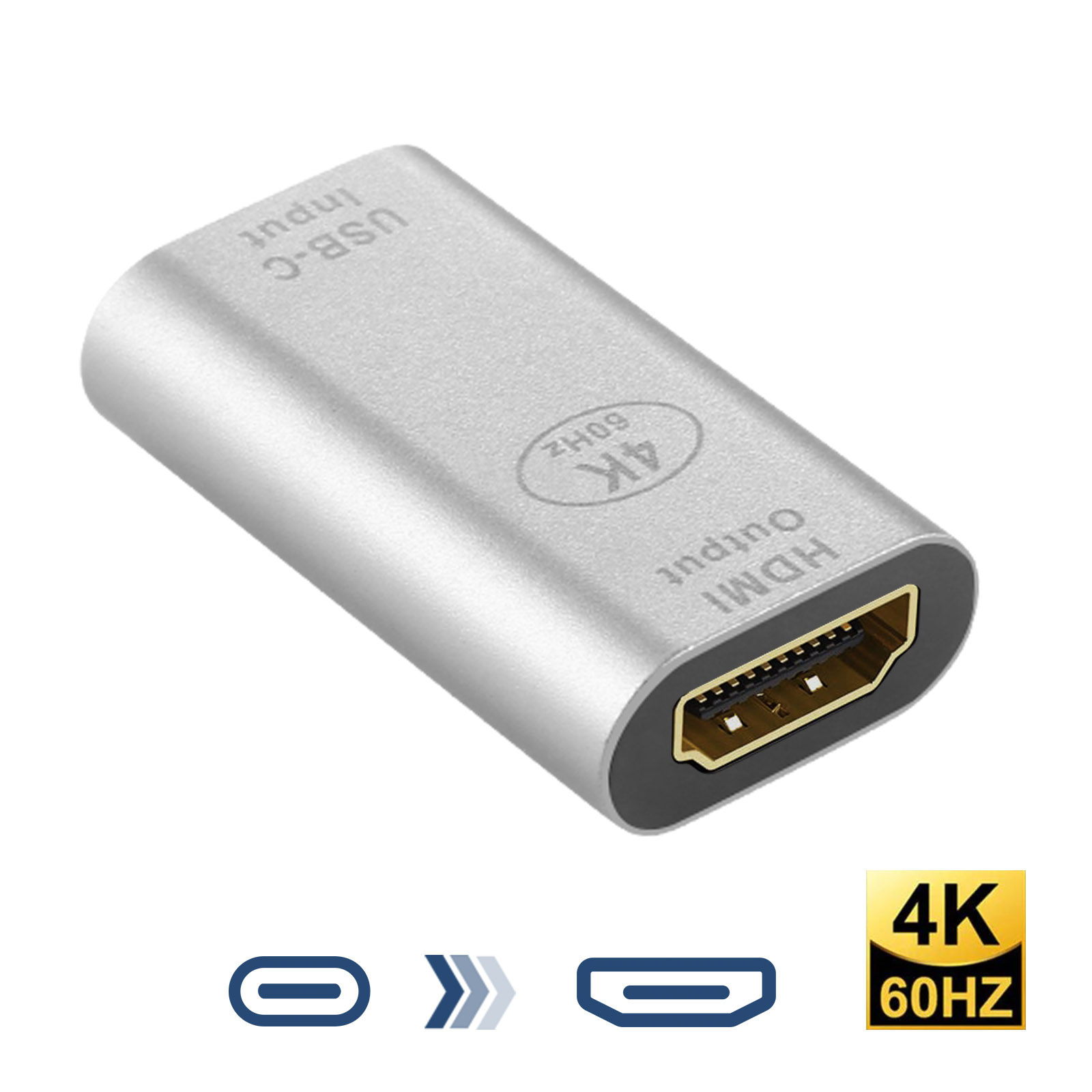 DIFCUL Adaptateur USB C vers HDMI - convertisseur USB de Type C Femelle  vers HDMI mâle 4K @