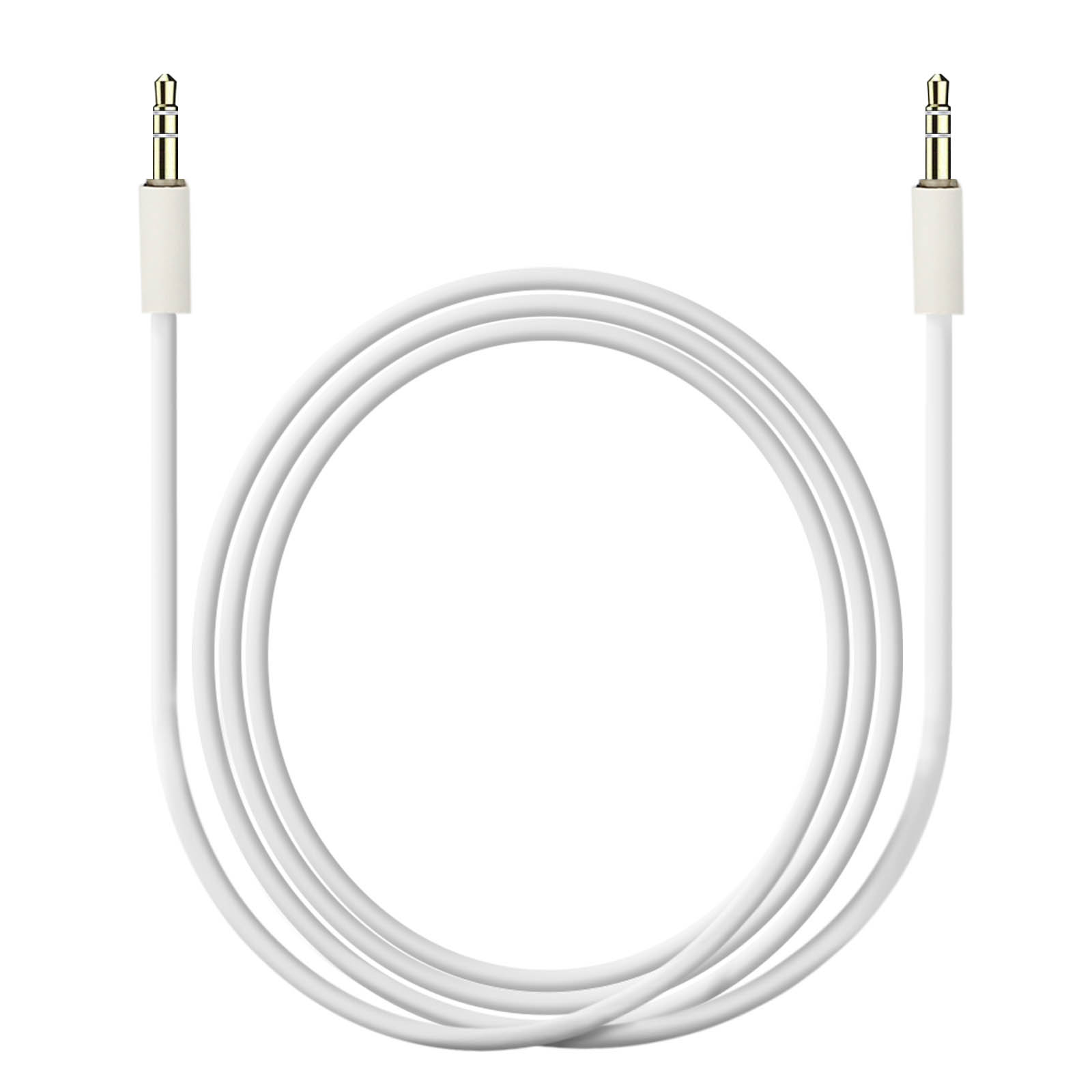 Câble auxiliaire pour Iphone, Lightning To 3.5mm Aux Cable 2 en 1 Audio  Charging Cable Blanc