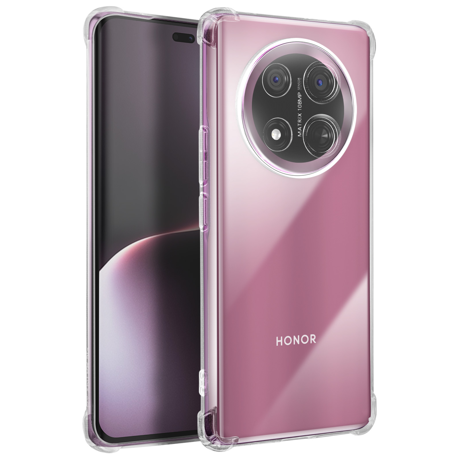 Coque Antichoc Pour Honor Magic7 Pro – Avec Protecteur D'écran Et Couvercle Coulissant Pour Appareil Photo – Anneau Magnétique Intégré – Protection Qualité Militaire – Or Rose
