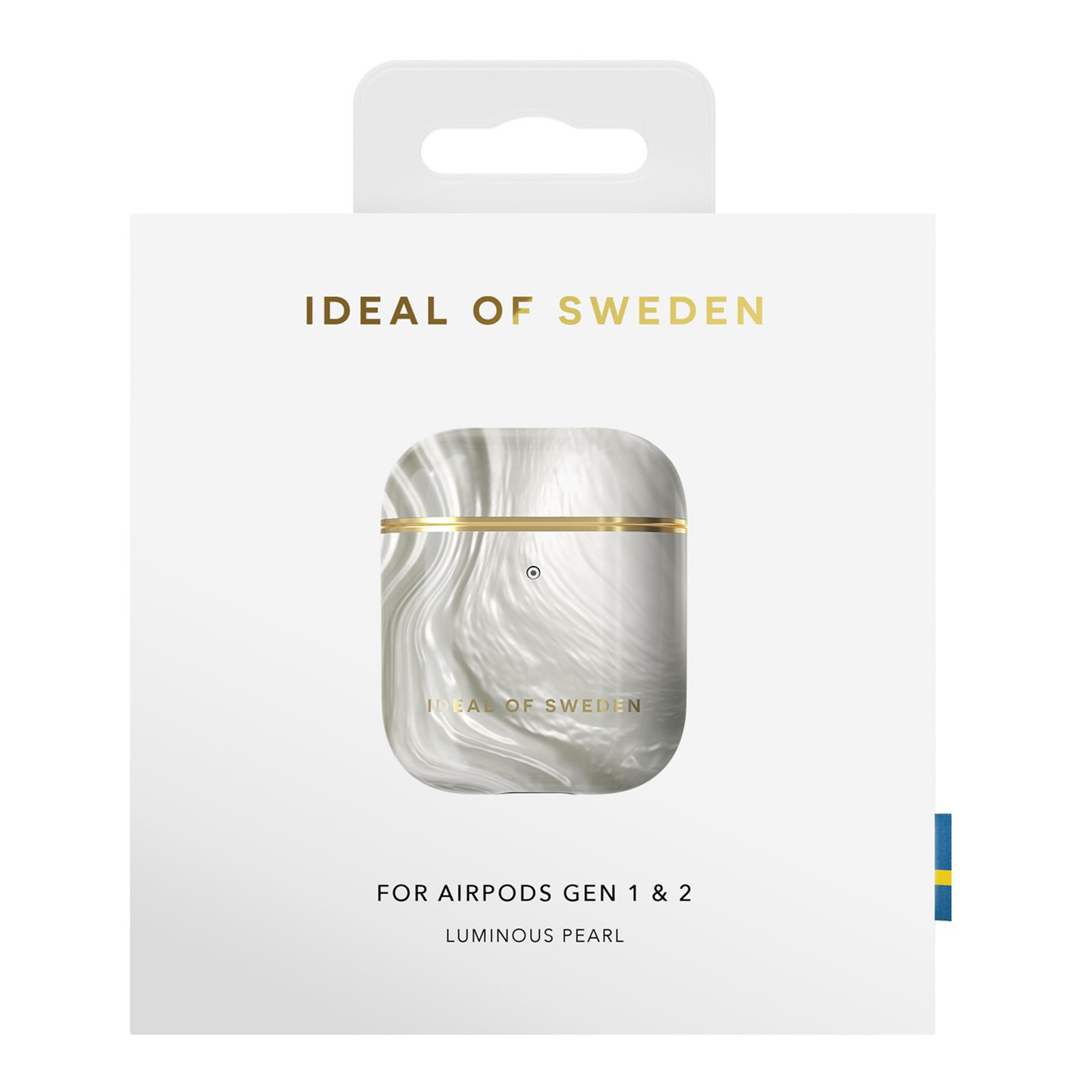 iDEAL OF SWEDEN Airpods ケース ルミナスパール ロゴ Cover iDeal of Sweden per AirPods 1 e 2 - Luminous Pearl