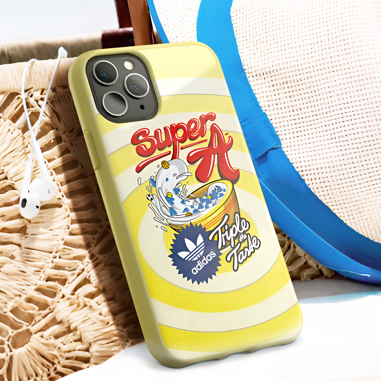 Cover Adidas per iPhone 11 Pro Bodega gialla Italiano