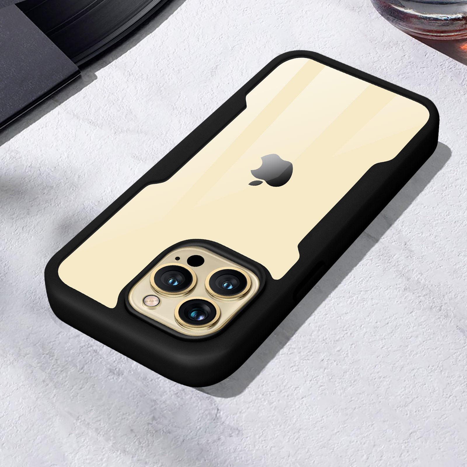 RhinoShield Clear - Coque de protection pour iPhone 13 Pro - noir