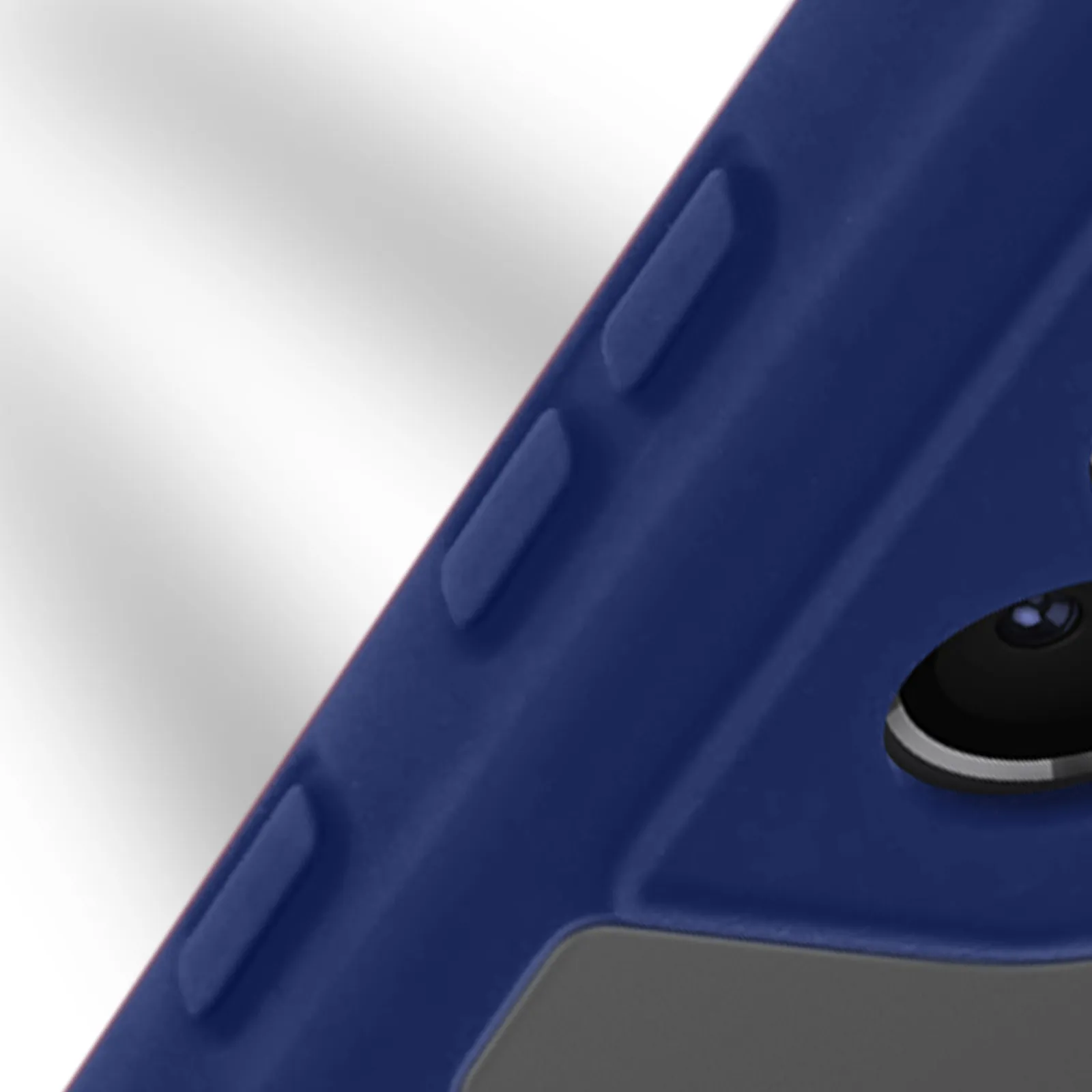 Coque silicone+protection caméra bleu nuit iPhone 12 Pro