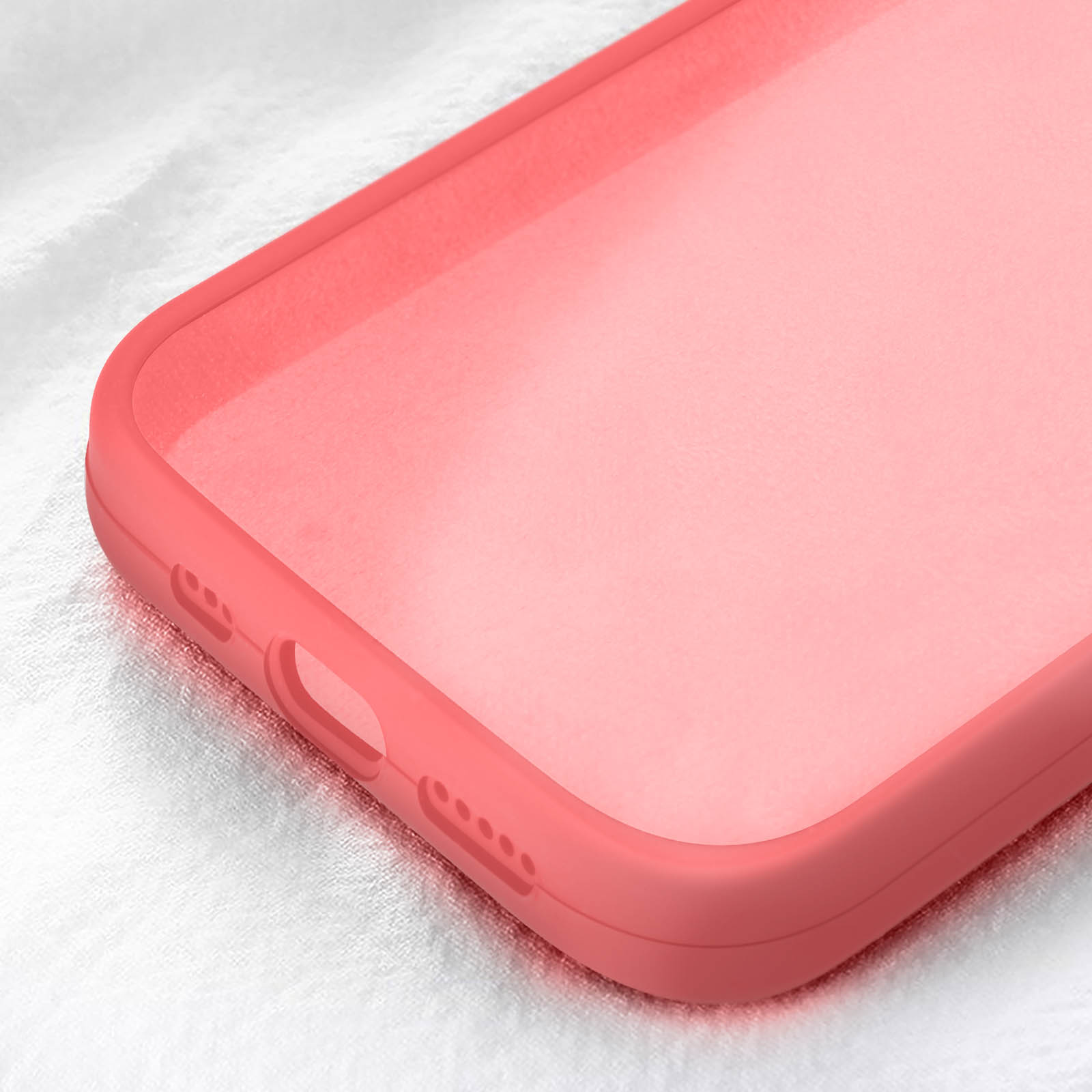 Funda Silicona micro fibra para Apple iPhone 6 Plus / 6S Plus Rosa