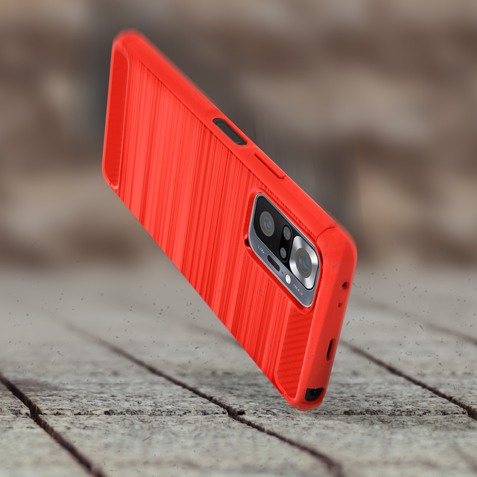 Carcasa Silicona Xiaomi Redmi Note 10 Pro Rojo