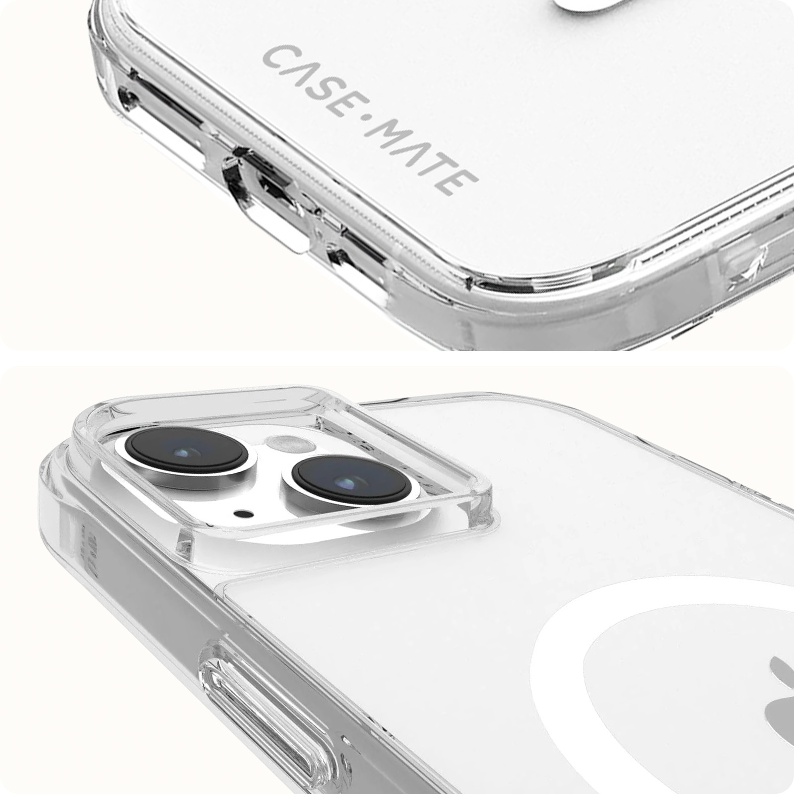 Coque MagSafe Silicone Transparent, Anti-chutes - Case Mate pour Apple ...