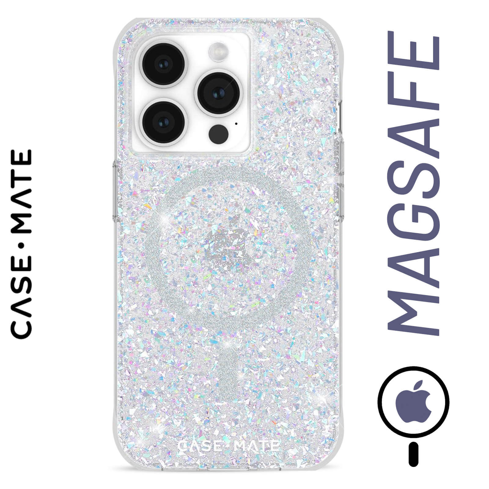 Funda Purpurina Magsafe Case Para iPhone 15 Pro Max Plus