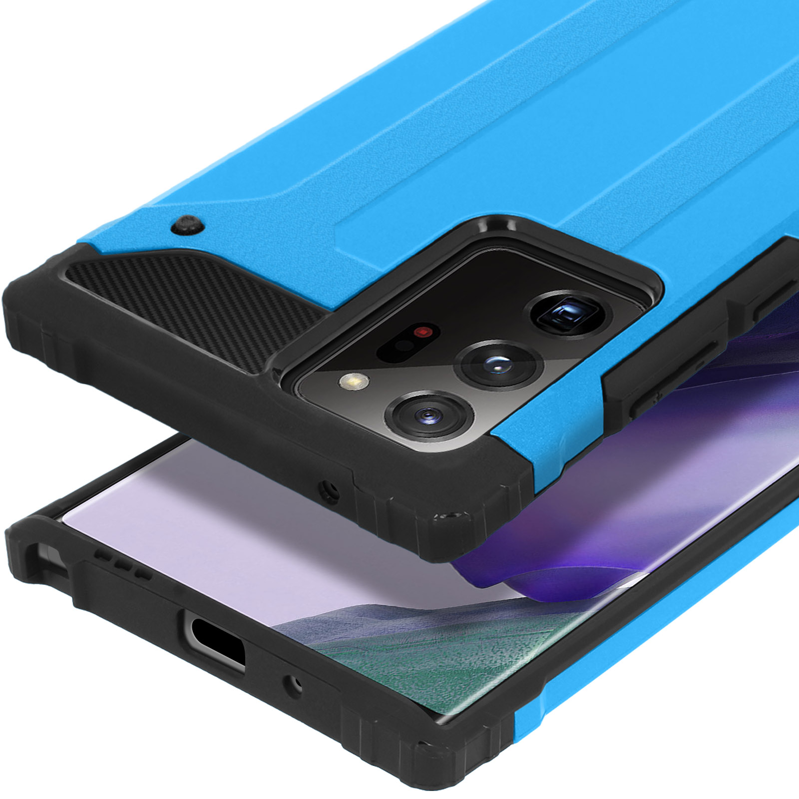 WIFORT - Funda impermeable para Samsung Galaxy Note 20 Ultra 5G, protector  de pantalla integrado resistente al agua, protección contra caídas, funda