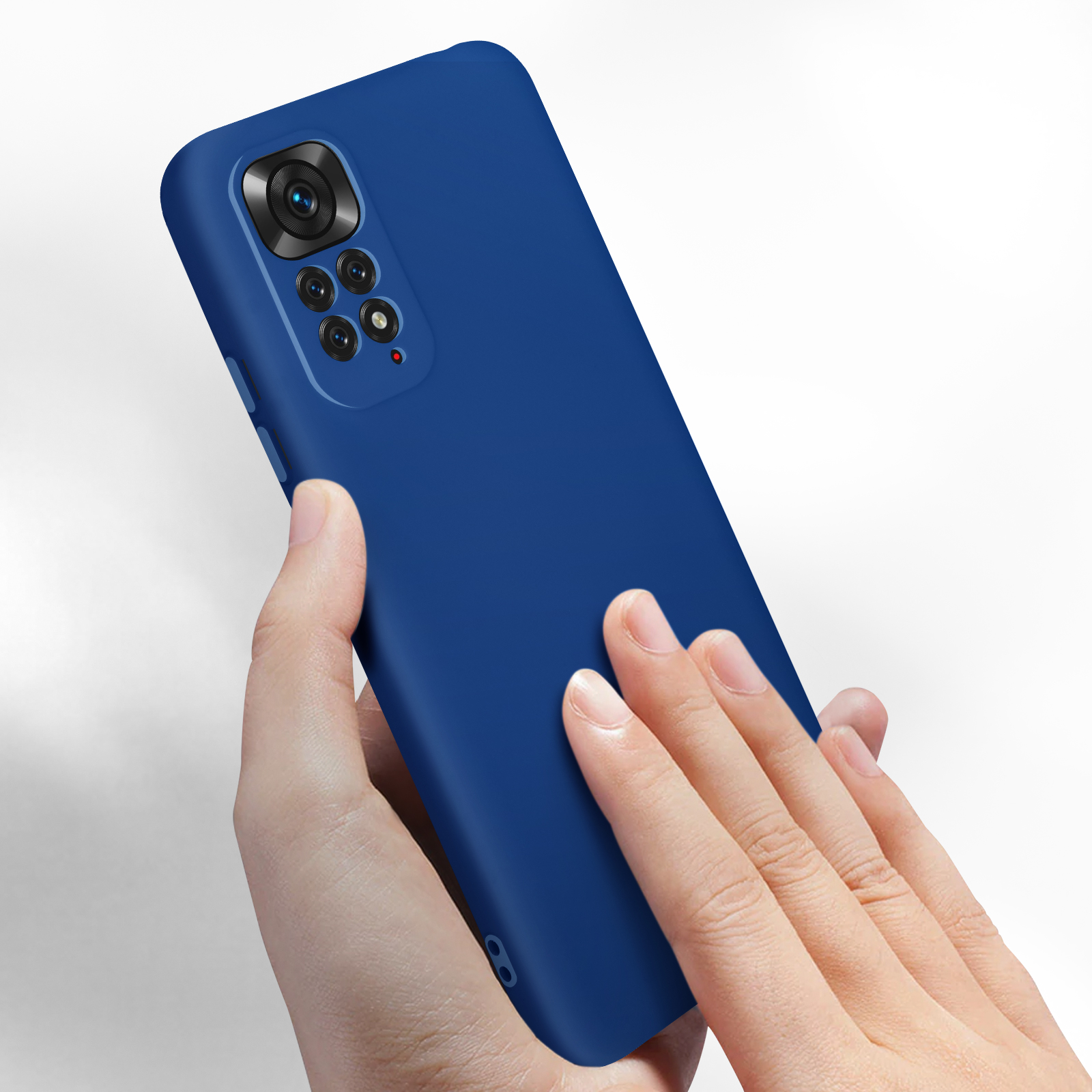 Funda COOL Silicona para Xiaomi Redmi Note 11 / Note 11S (Azul)
