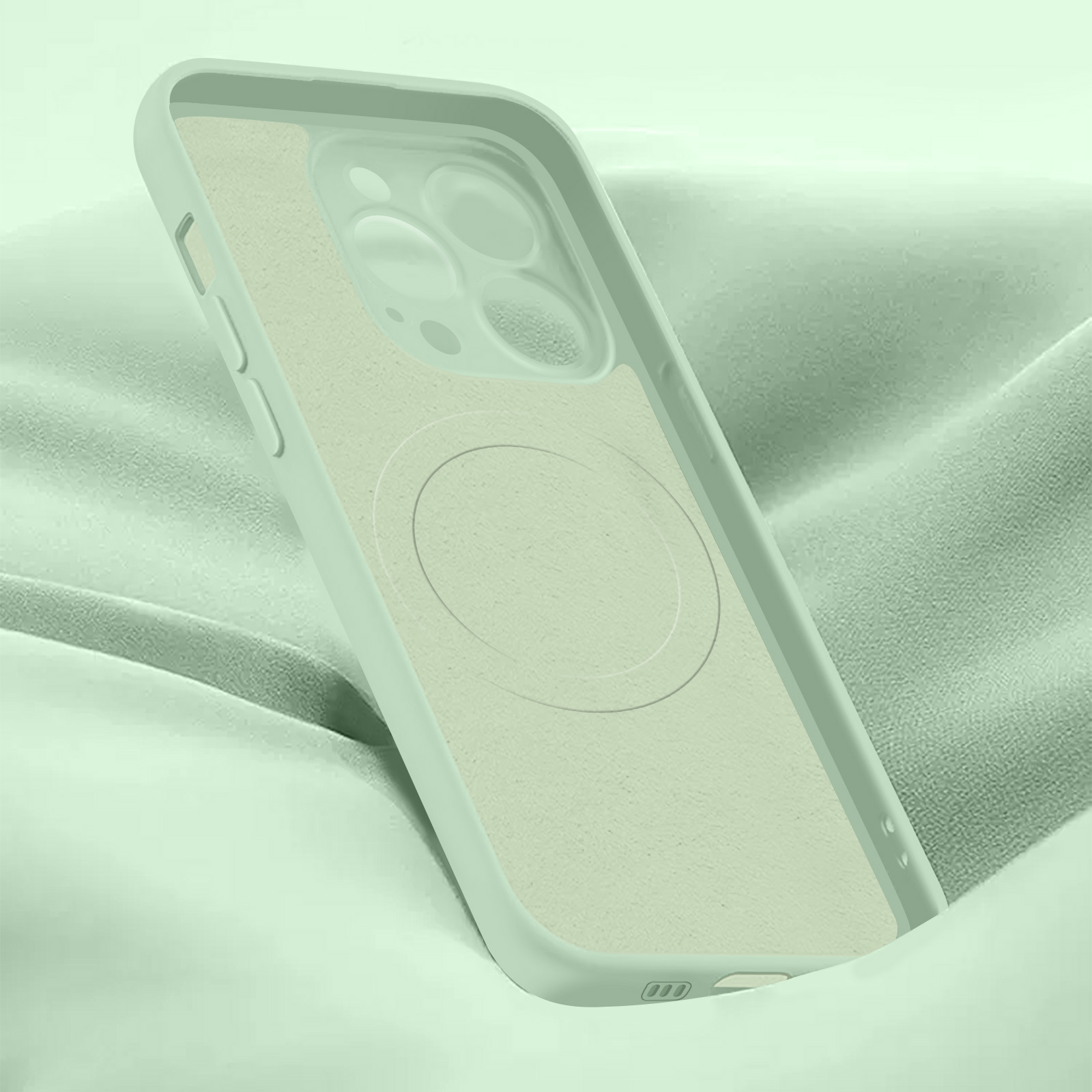 Funda Carcasa protectora de silicona semirrígida suave al tacto - Verde  oscuro para iPhone 15 Pro Max - Spain