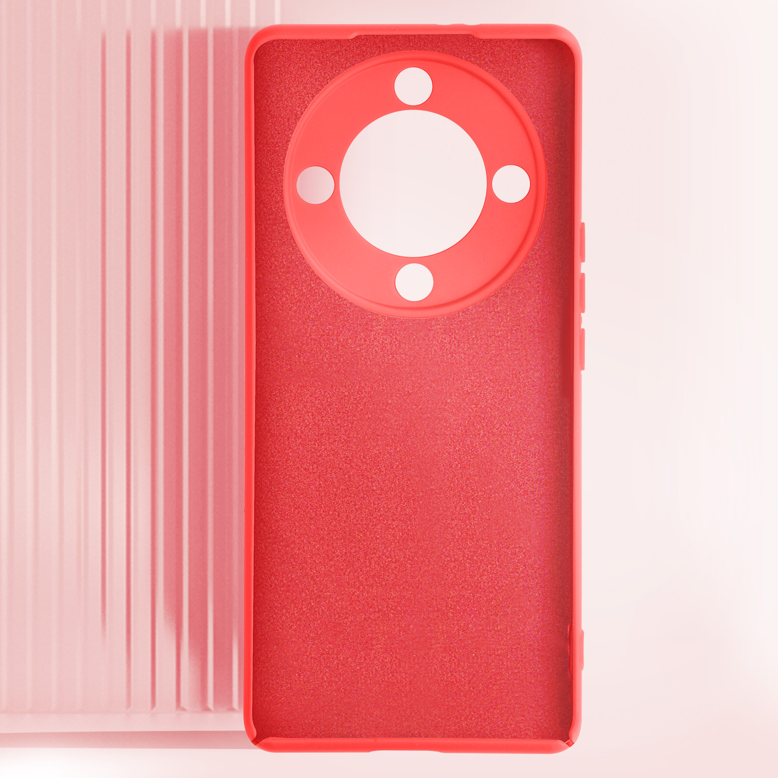 Funda Carcasa protectora de silicona semirrígida suave al tacto - Rojo para Honor  90 Lite - Spain