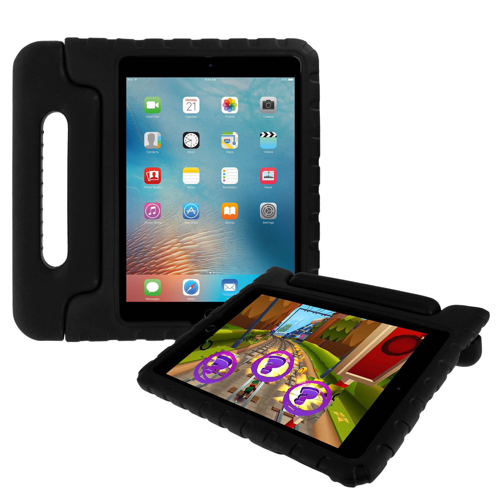 Avizar Coque pour Apple iPad Air 2020 Protection Antichoc Poignée-Support  Enfant Noir - Etui tablette - LDLC