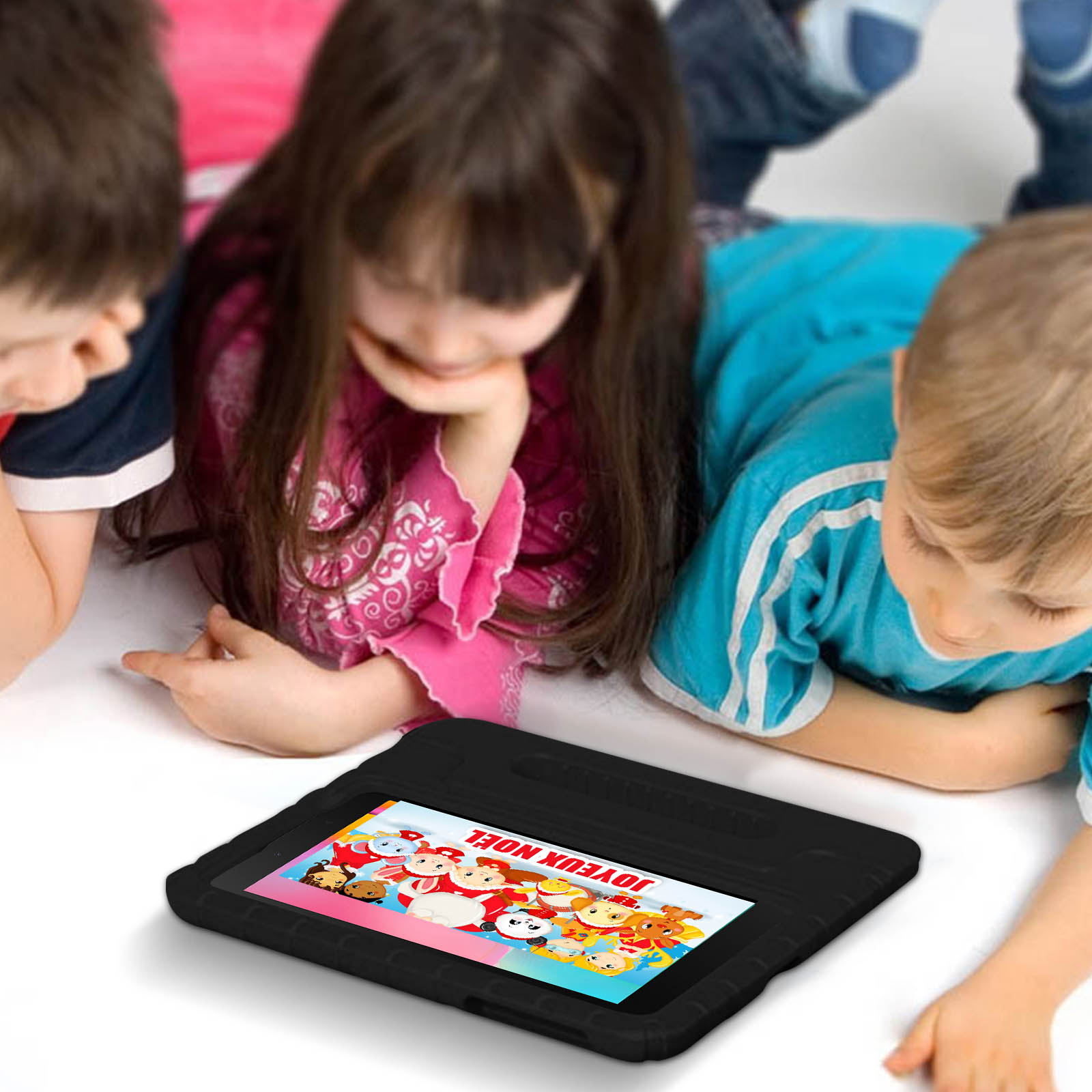 Coque Antichoc avec Poignée-Support pour Enfants - Noir p. Samsung Galaxy  Tab A 8.0 2019 - Français