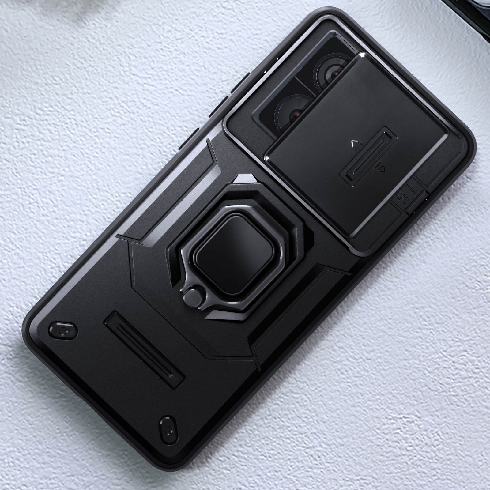 Funda Anillo para Xiaomi 13T y 13T Pro - Tapa deslizante para cámara Gris -  Spain