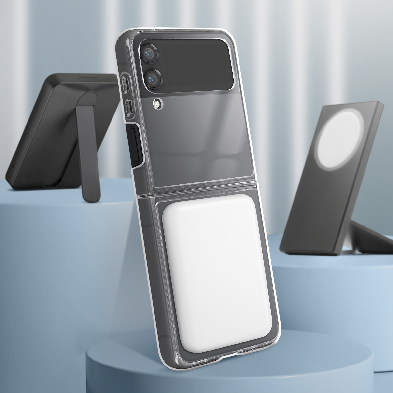 Funda Magsafe Transparente Para Samsung Z Flip 4