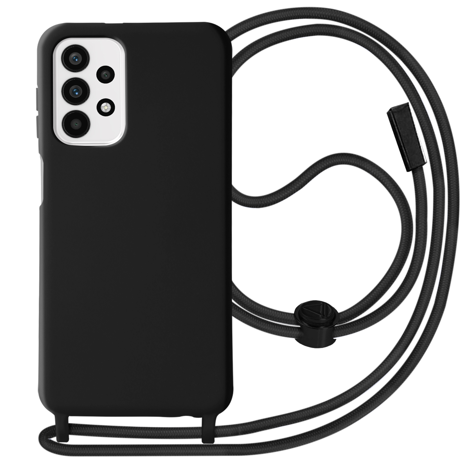 Coque Cordon iPhone 11 Semi-rigide avec Intérieur Soft Touch, Collier Tour  du Cou - Noir