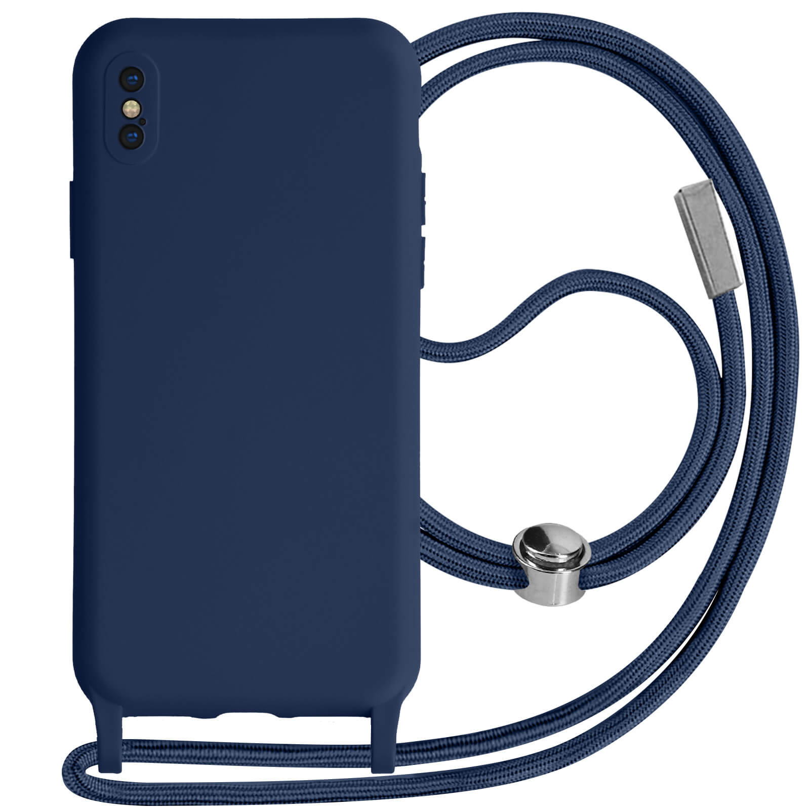 Coque protection intégrale avant + arrière rigide bleu marine p. Apple  iPhone X et XS