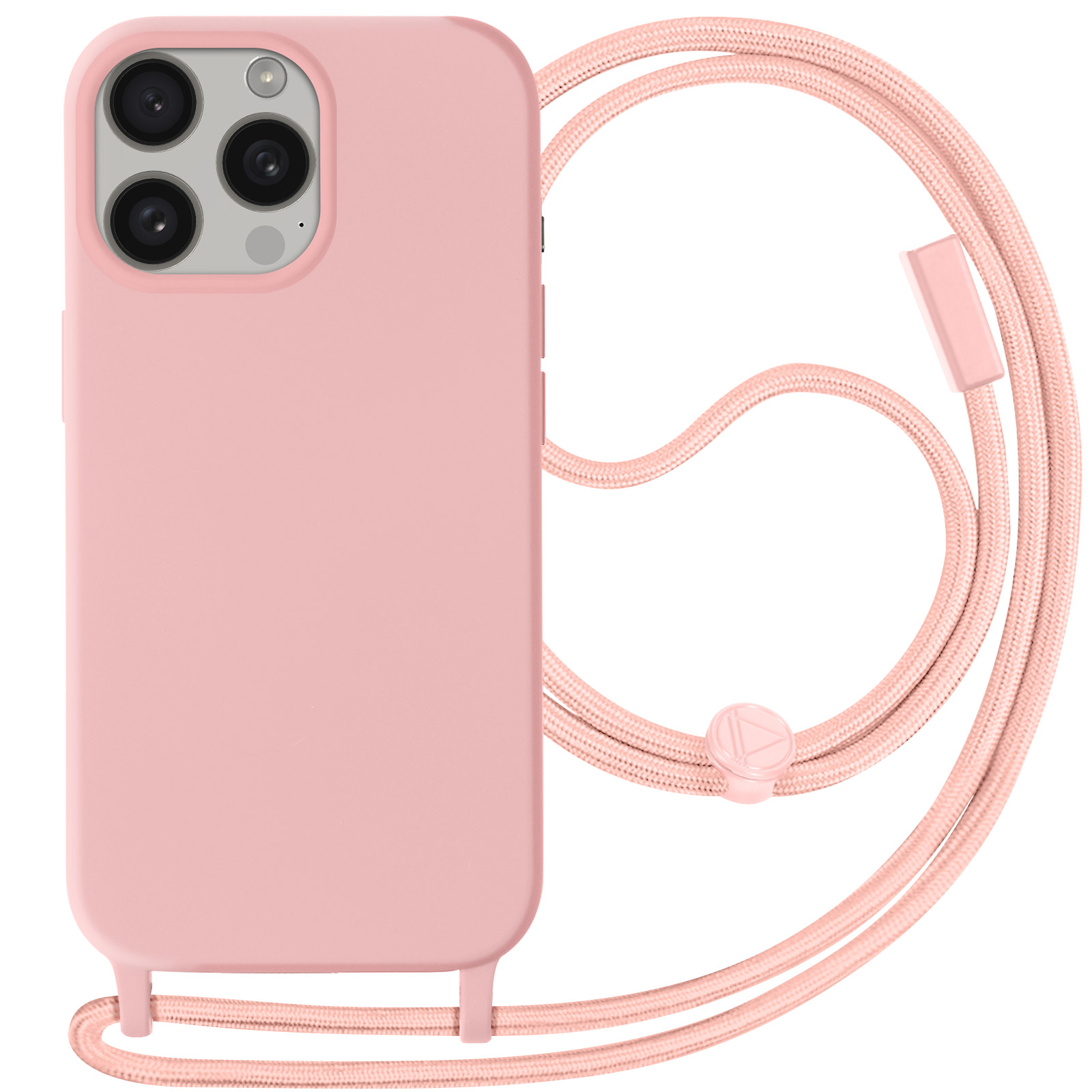 Capa iPhone 15 Plus Brilhantes Cordão Rosa