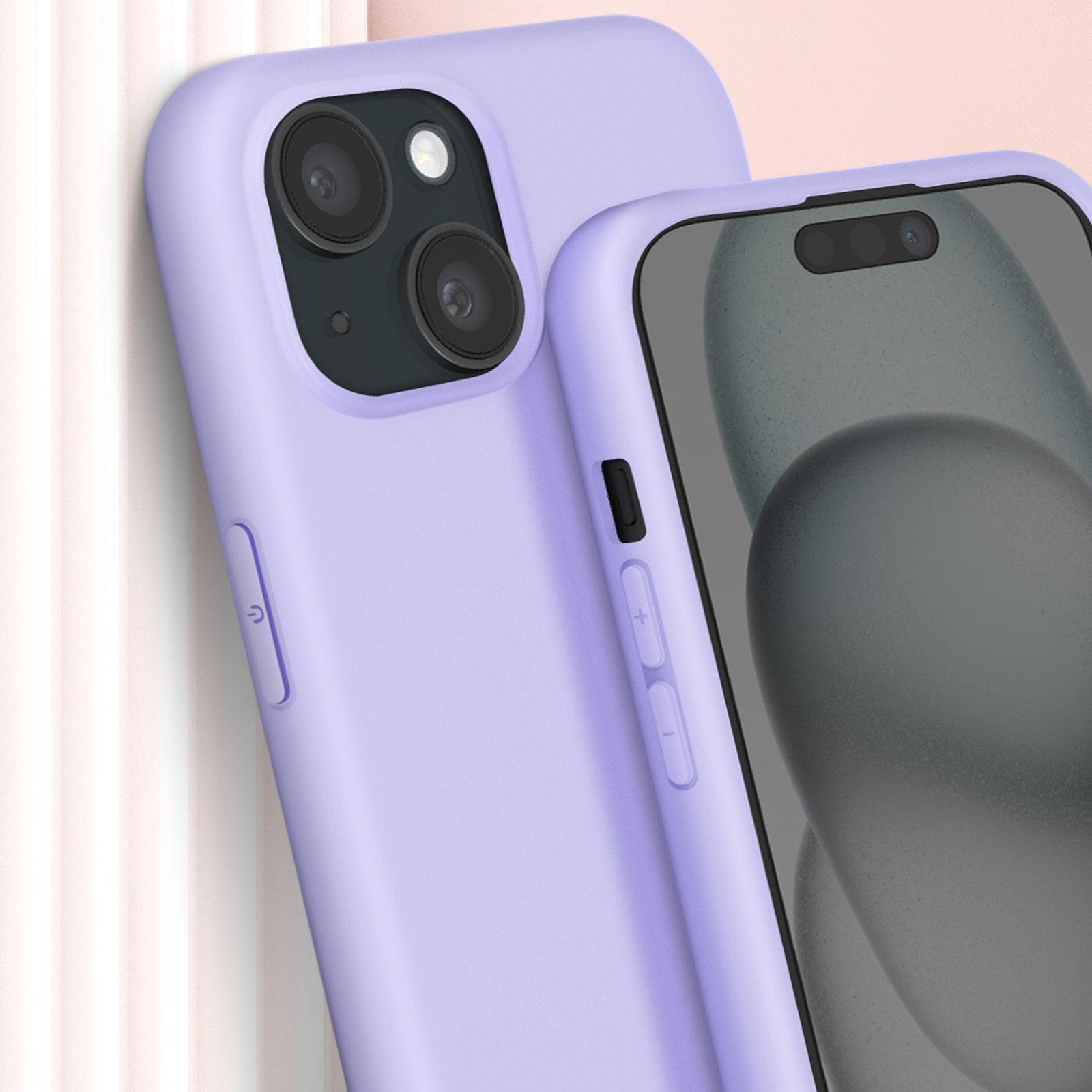 Coque Cordon Pour Apple iPhone 15 Pro Max Semi-rigide Lanière Tour du Cou  80cm (Violet)