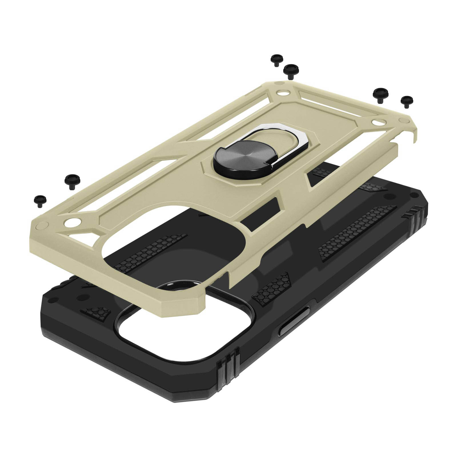 Carcasa Armor Con Anillo Para iPhone 15 Pro