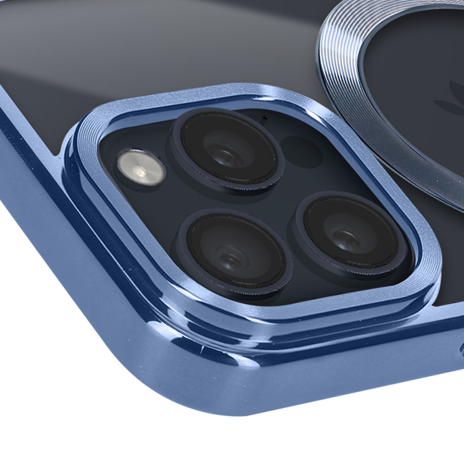 Carcasa de silicona con MagSafe para el iPhone 15 Pro - Azul