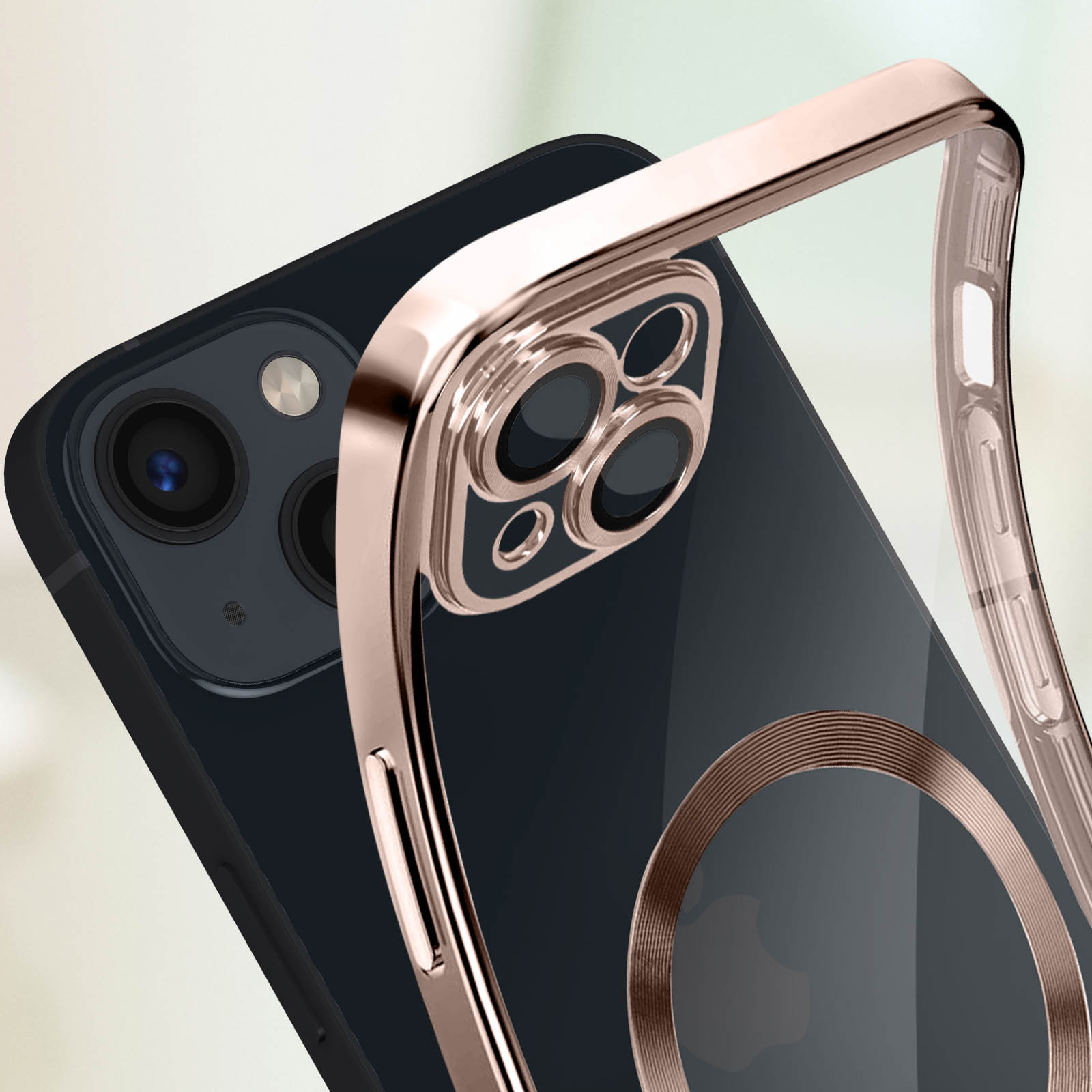 Carcasa de silicona con MagSafe para el iPhone 14 Pro Max - Rosado