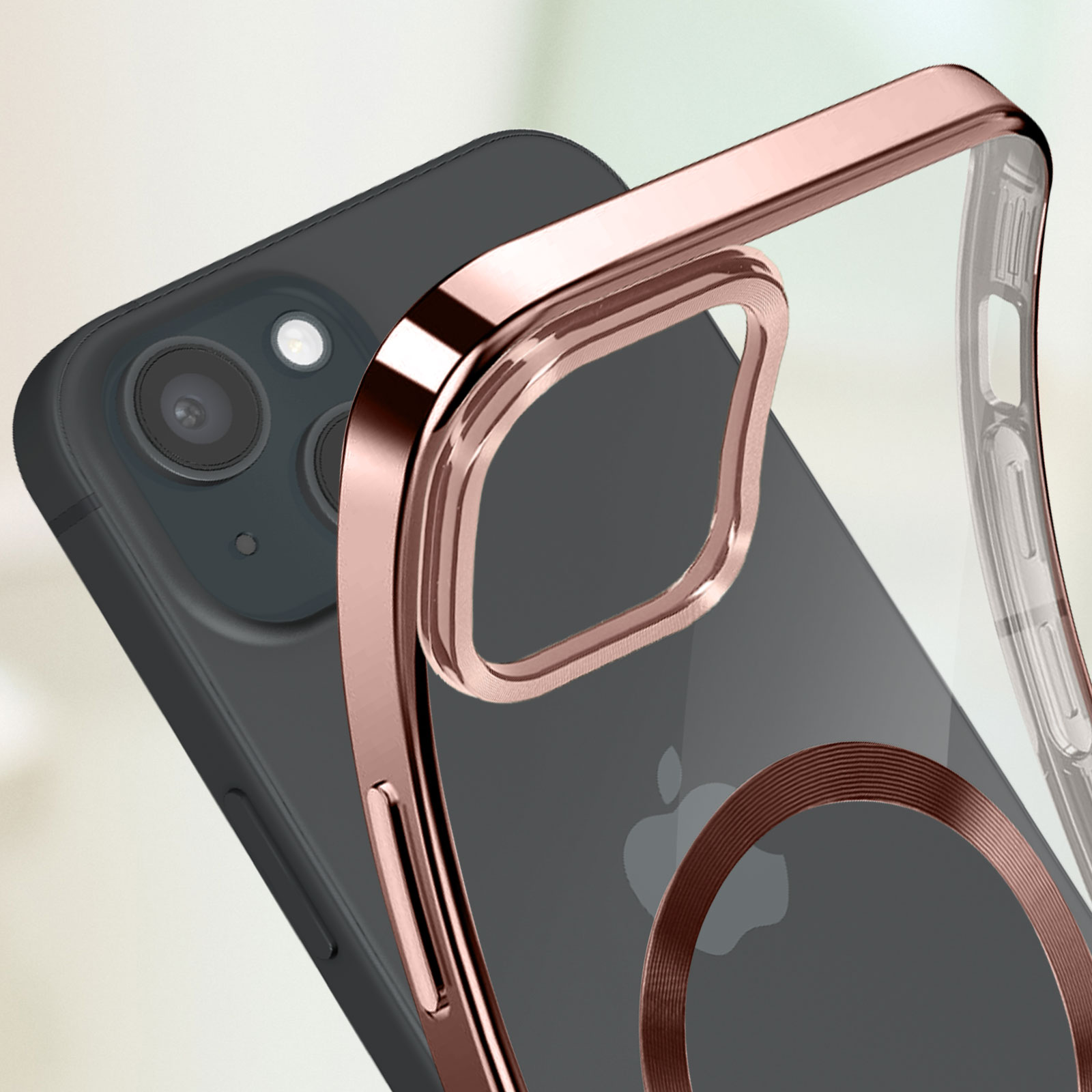 Capa Transparente Silicone Compatível com iPhone 15 Plus