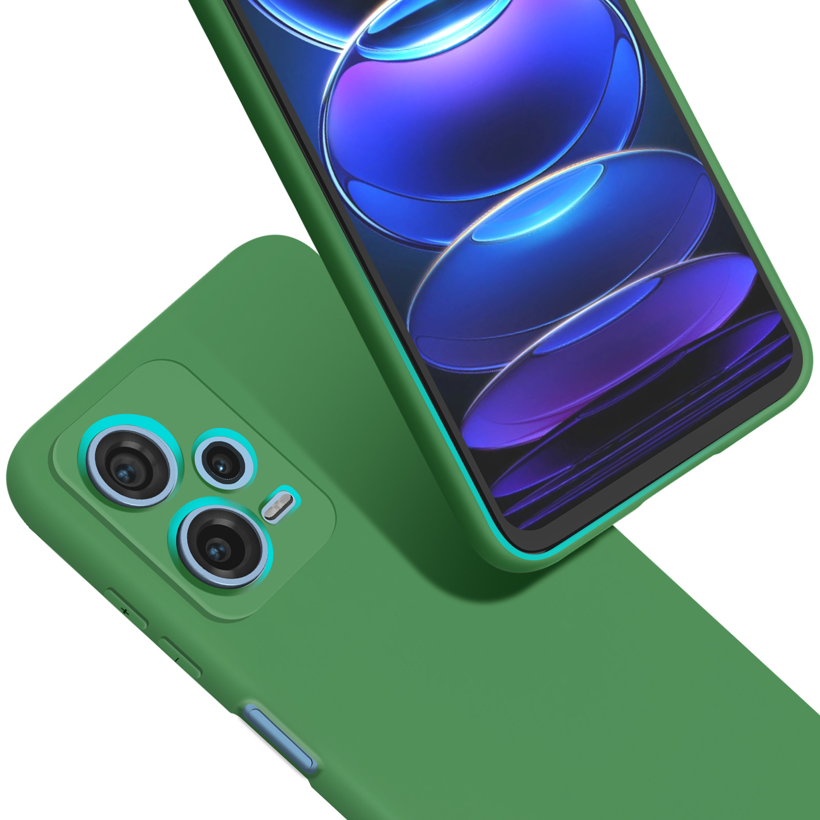  Pzwoxukhov Funda para Xiaomi Redmi Note 12 Pro 5G, funda  protectora para teléfono con soporte, función de atracción magnética, color  verde : Celulares y Accesorios