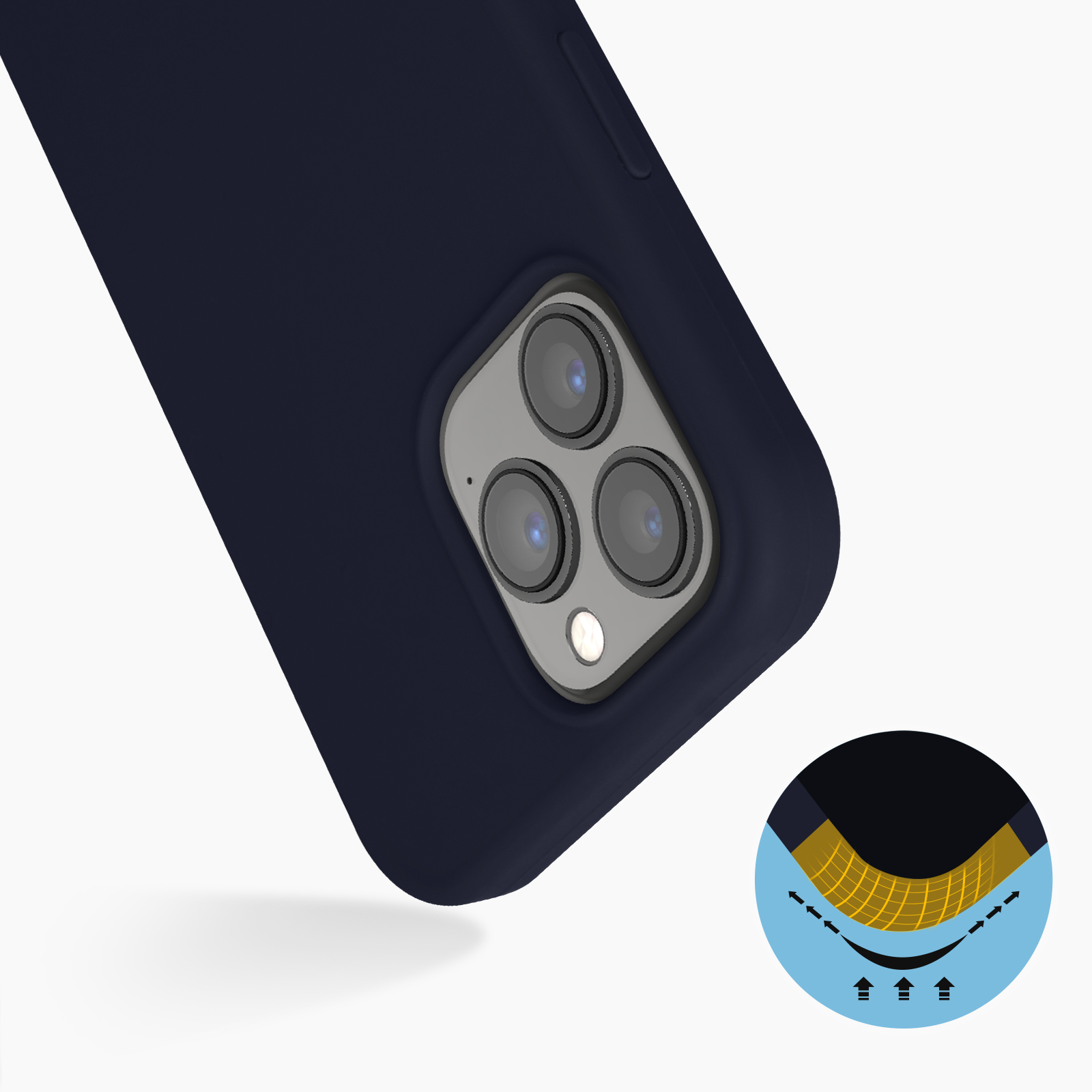 Funda de silicona iPhone 13 Pro (azul oscuro) 