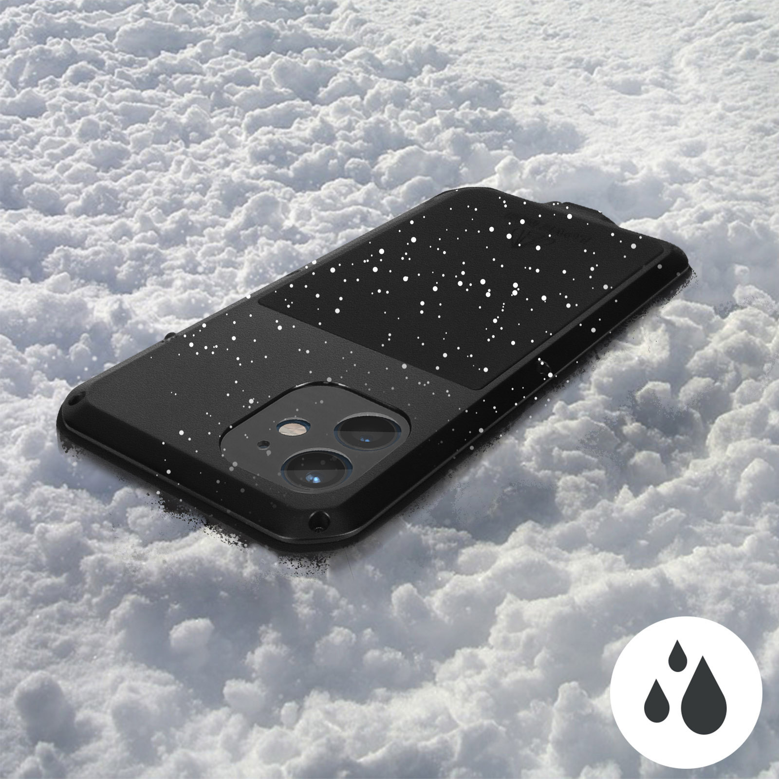 Coque étanche et antichoc pour iPhone 13 Pro Max - LOVE MEI France Couleur  Noir
