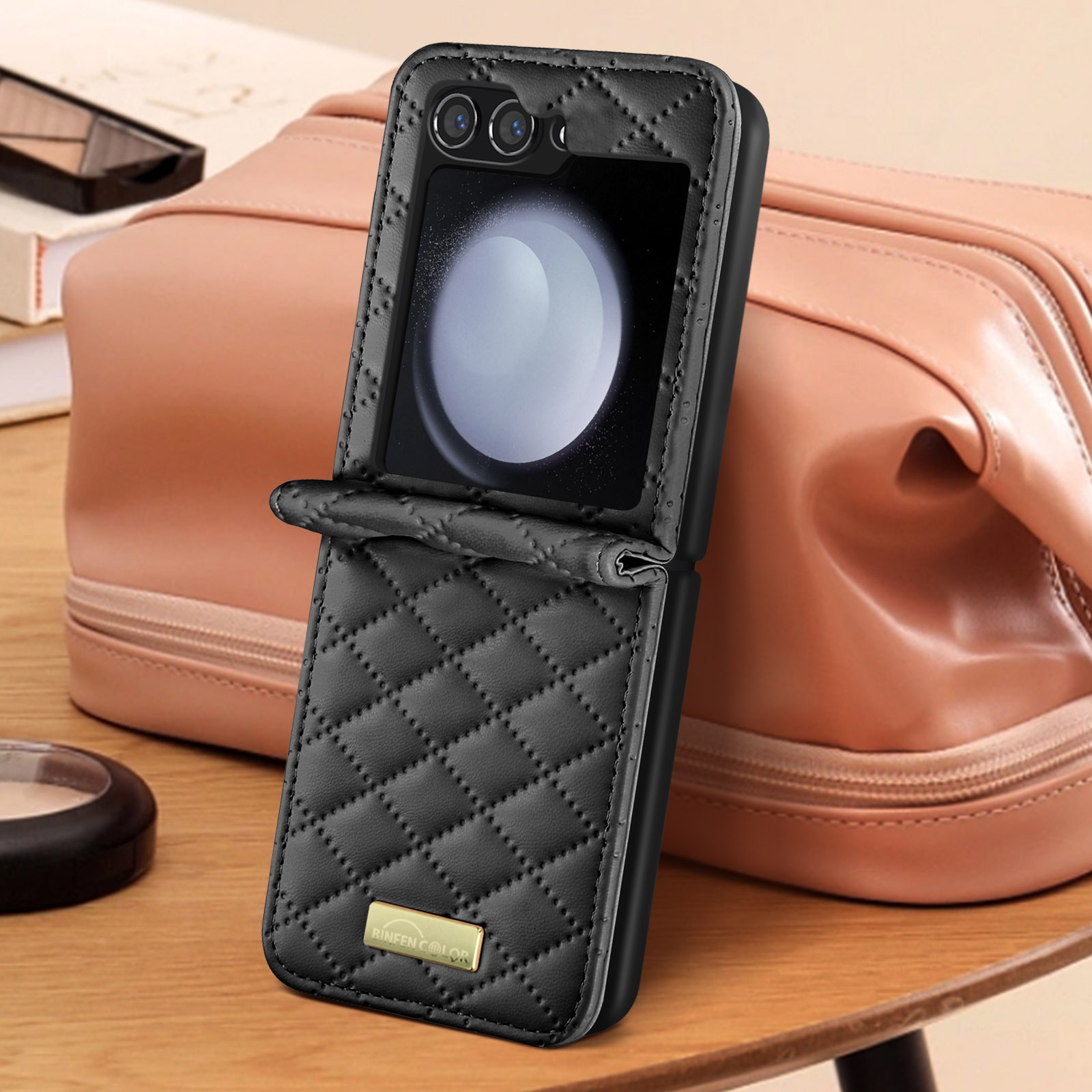 Cool Carcasa Cover Plegable Negra para Samsung Galaxy Z Flip 5