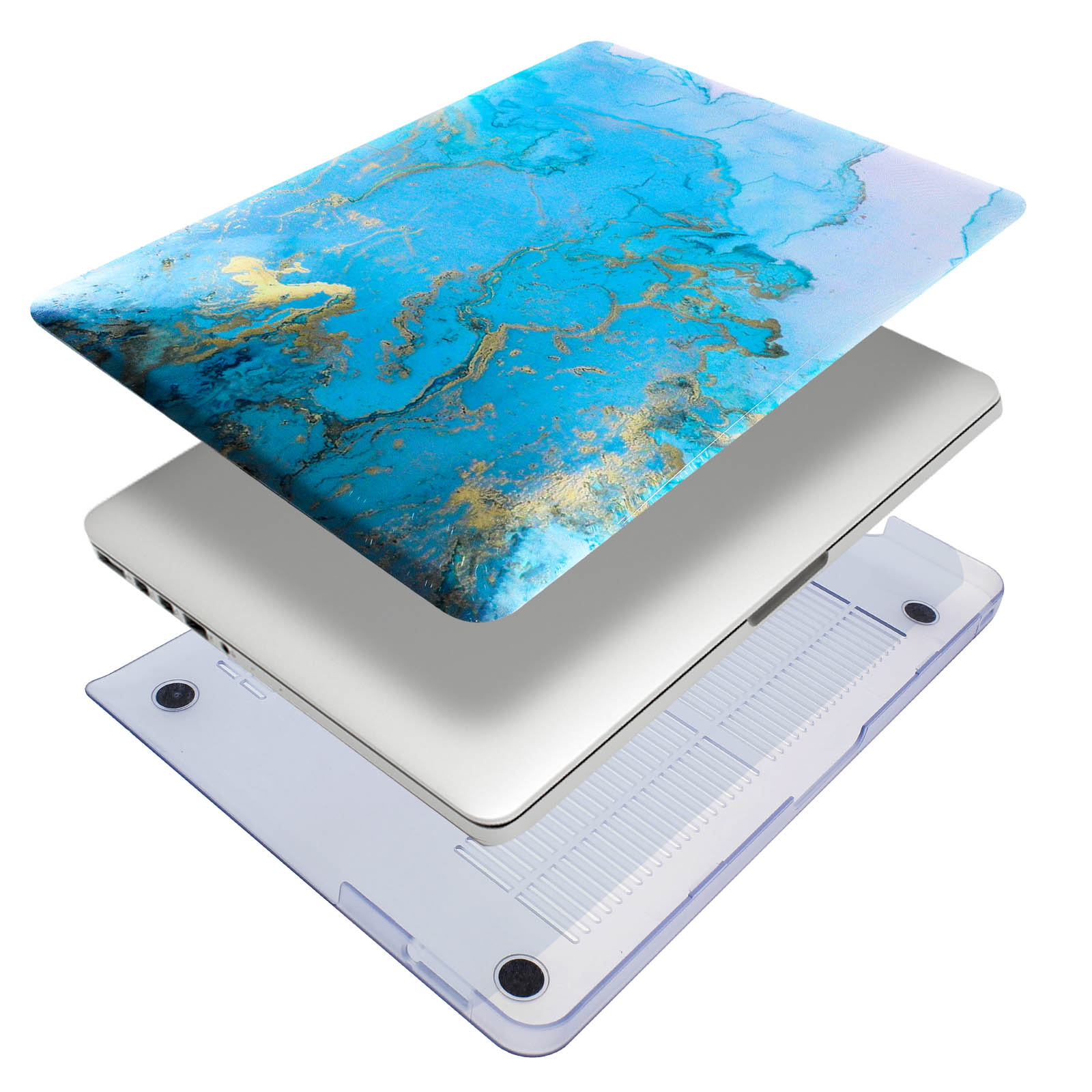 Avizar Coque MacBook Pro 13 Protection Rigide Ultra-Résistante Design  Marbre - Bleu - Sac, sacoche, housse - LDLC