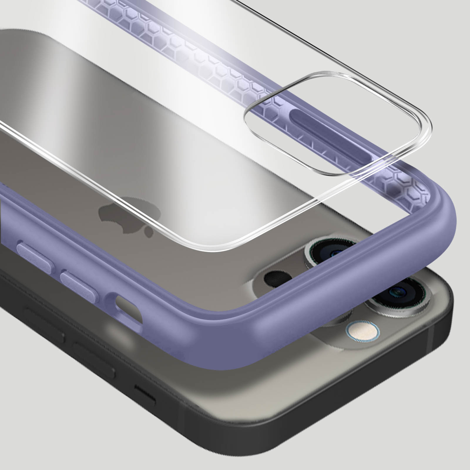 Funda Carcasa Rhinoshield iPhone 13 Pro Antigolpes Bumper Modular, Mod NX -  Morado - Spain