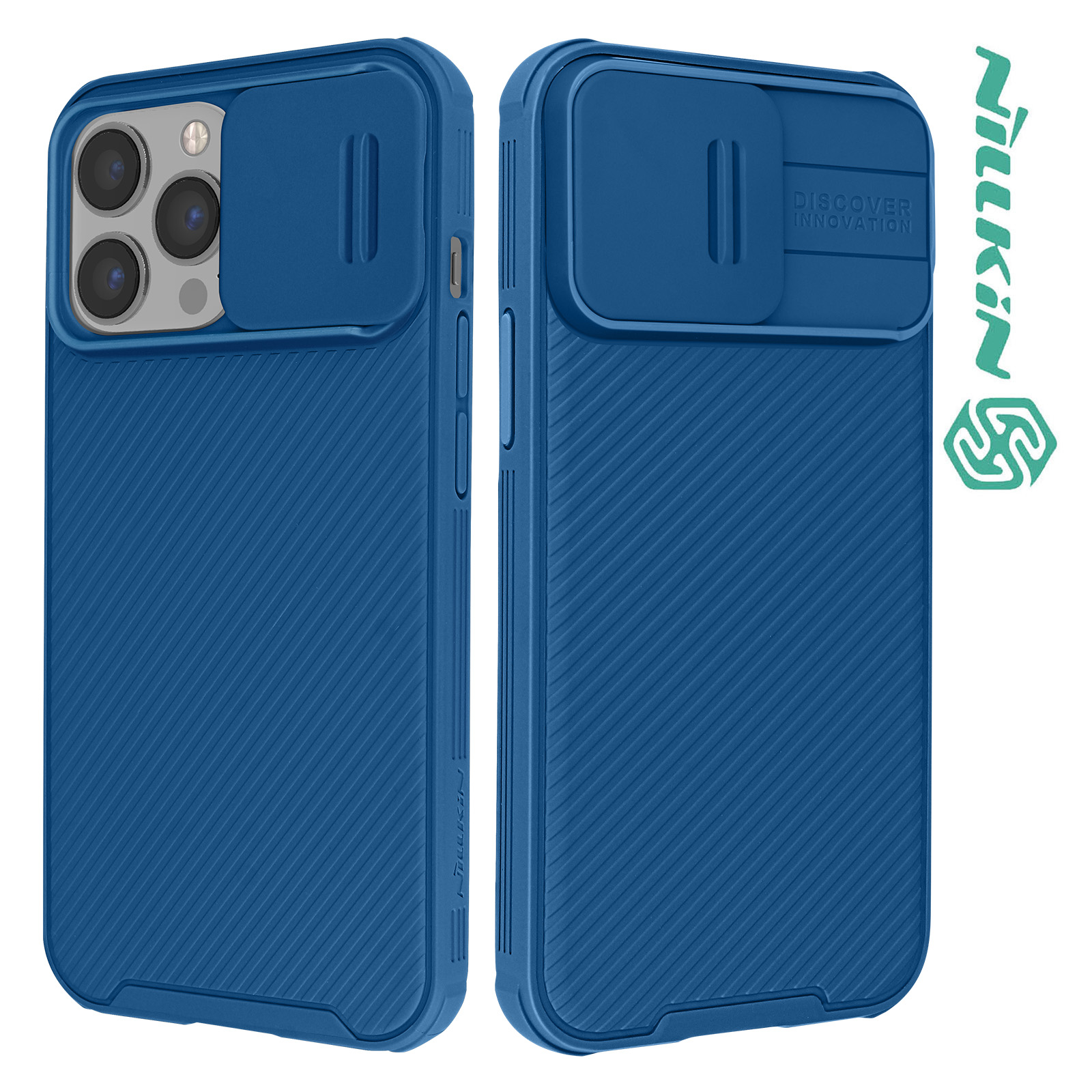 Coque MagSafe avec cache de caméra iPhone 14 Pro Max (bleu