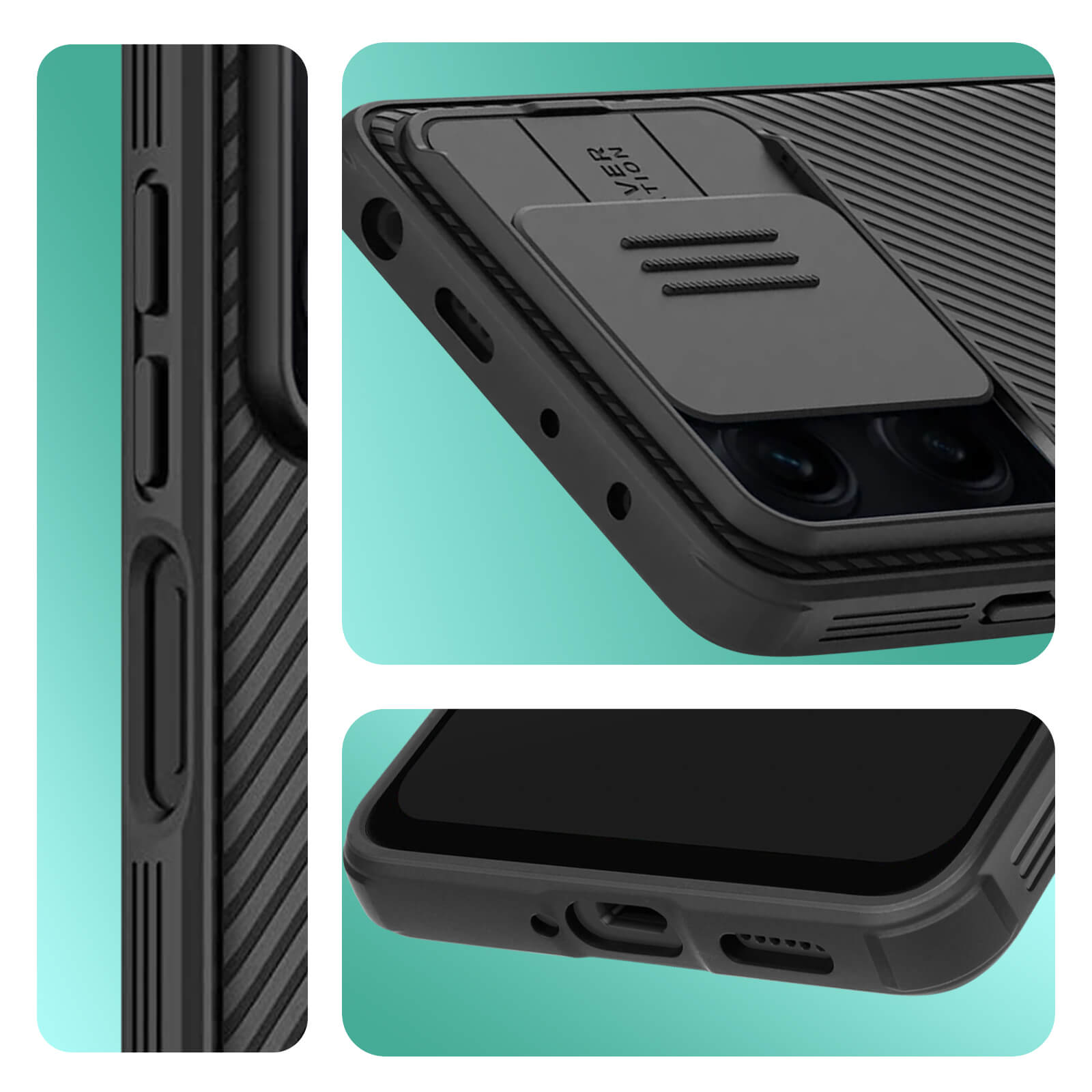 Nillkin Coque CamShield Xiaomi Redmi Note 12 Pro 5G, noir