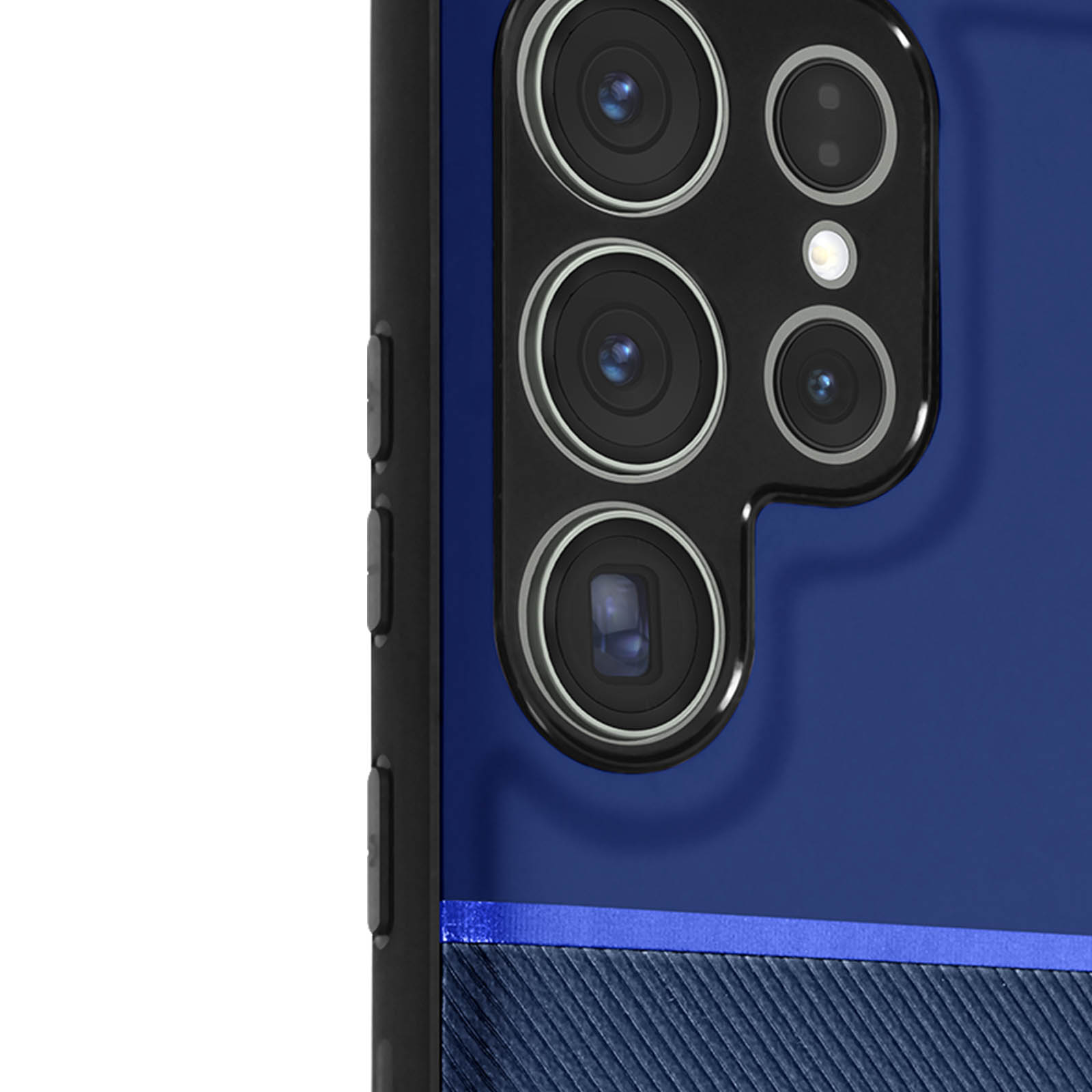 Coque MagSafe Samsung S23 Ultra Bi-matière Fine Contour Bleu Nuit - Français