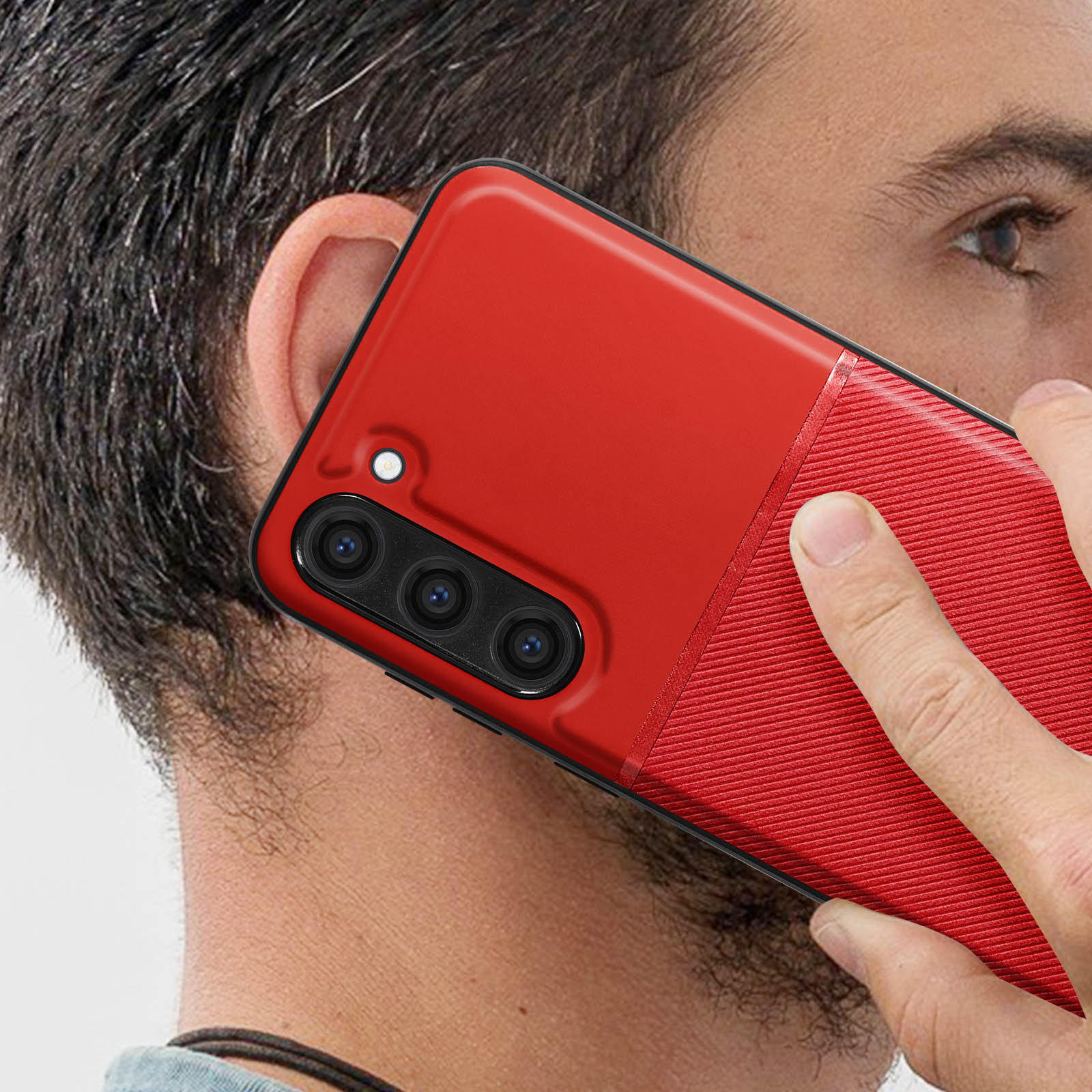 Carcasa Samsung Galaxy S23 Ultra Bimaterial Noble Rojo