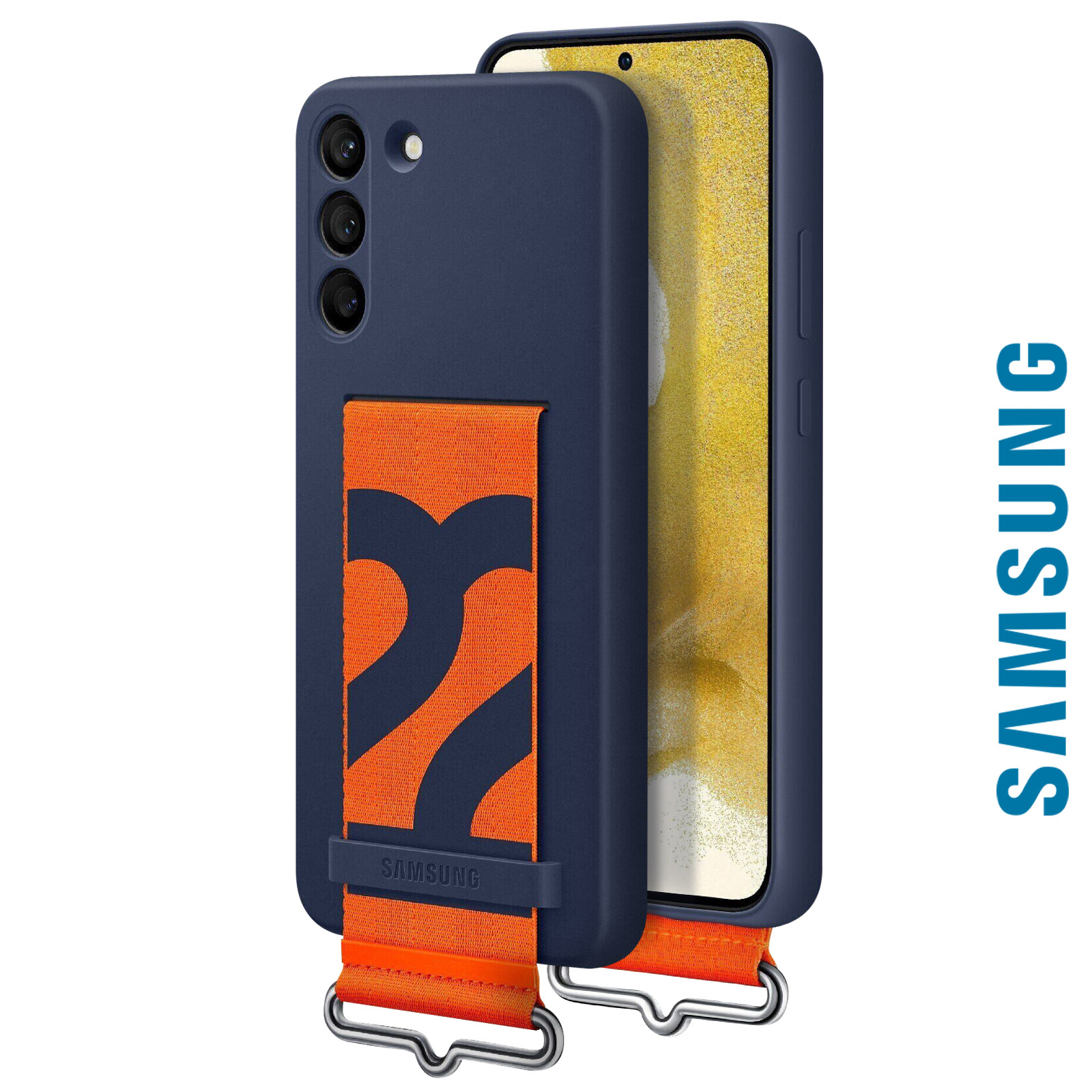 Funda Silicona Samsung S22 Plus Azul
